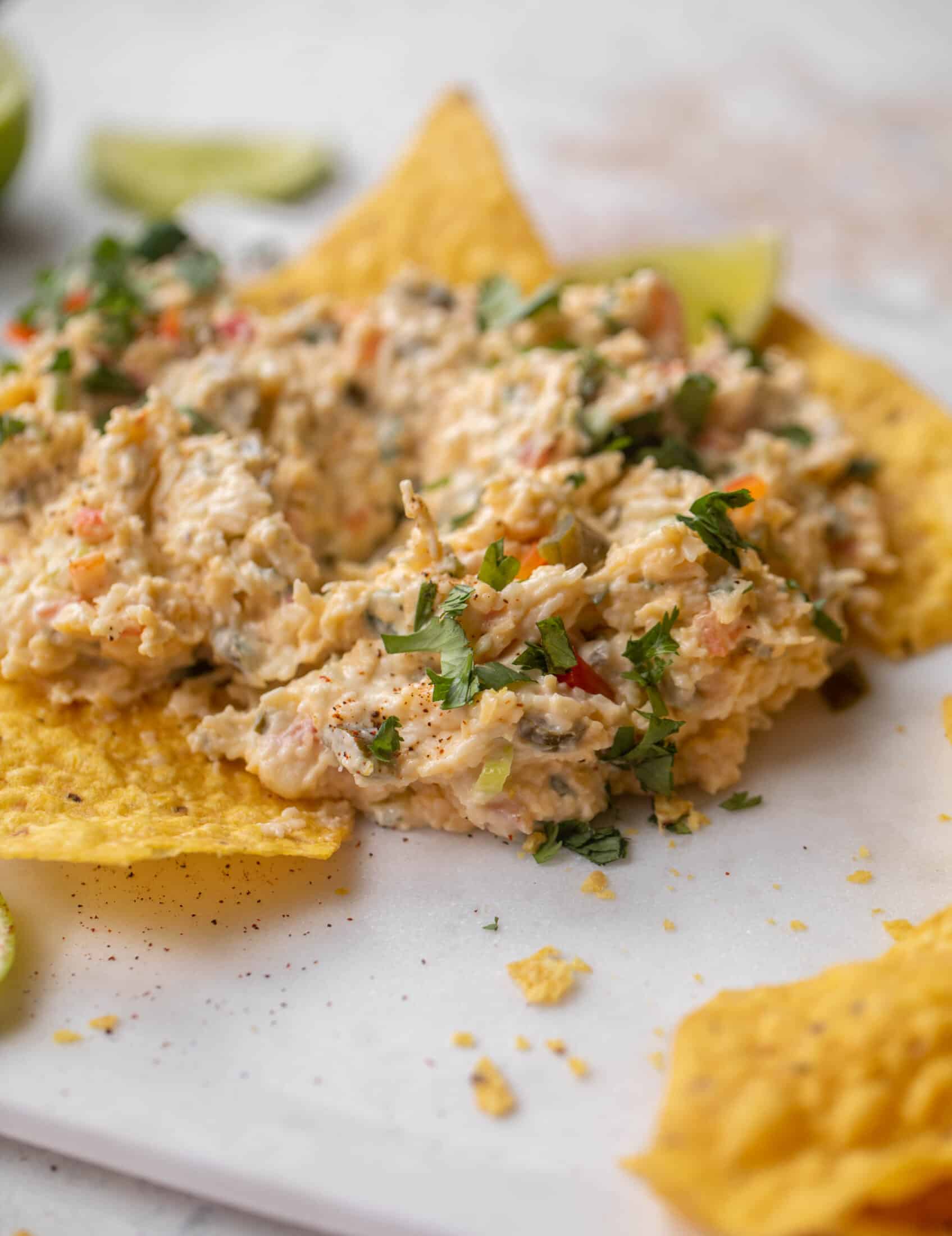 creamy chilled queso dip