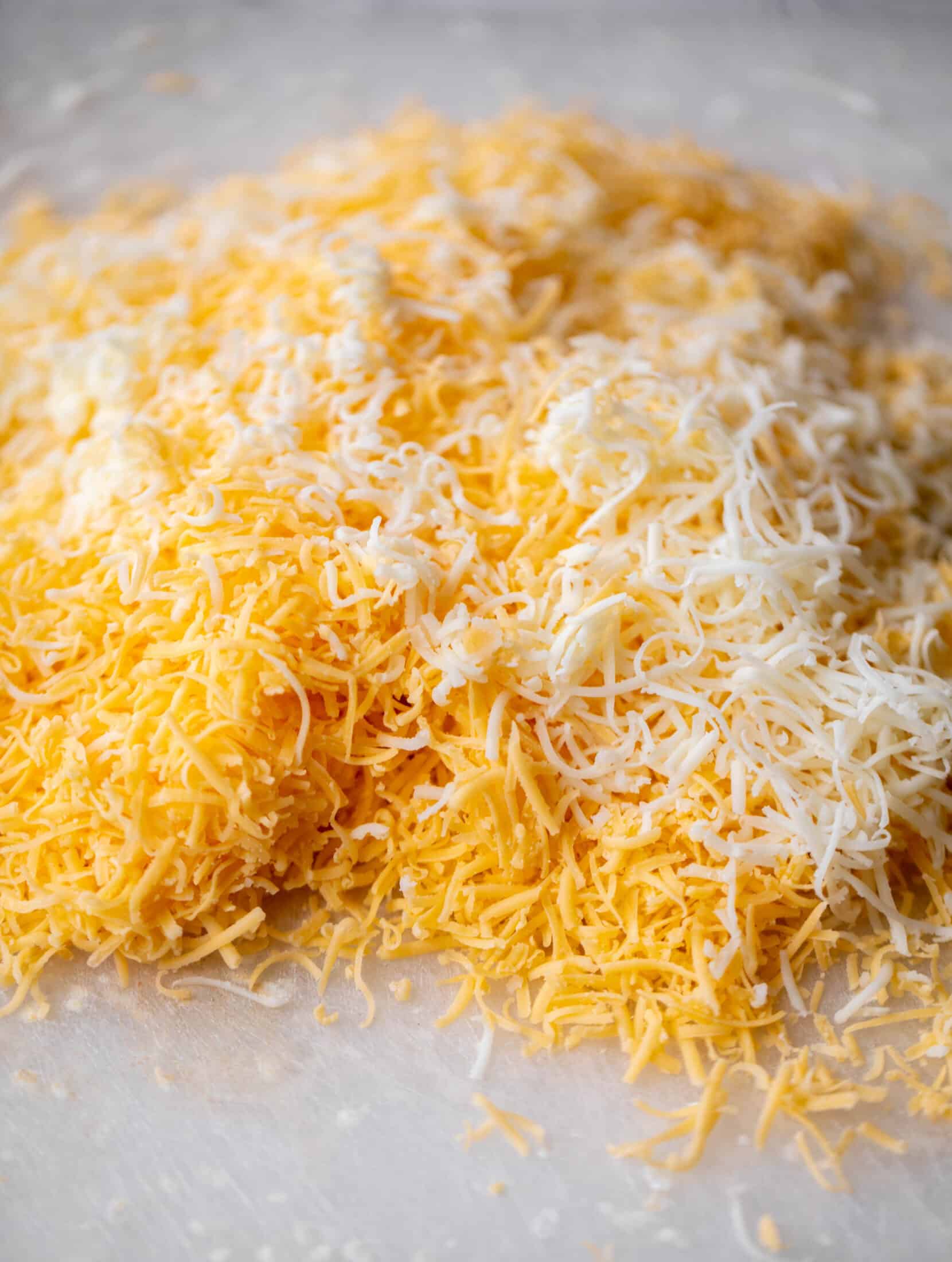 grated cheddar and monterey jack