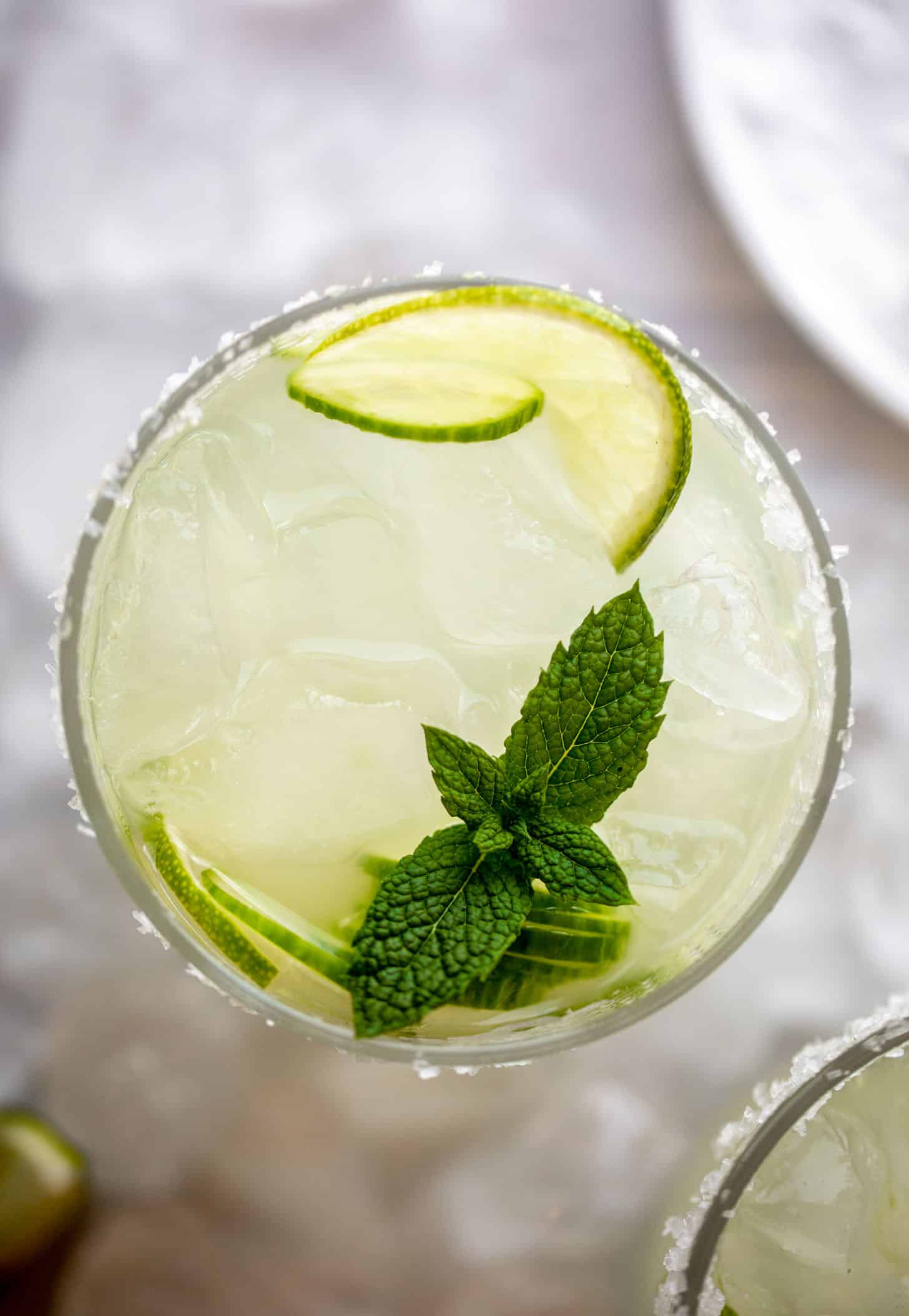 cucumber mint margaritas