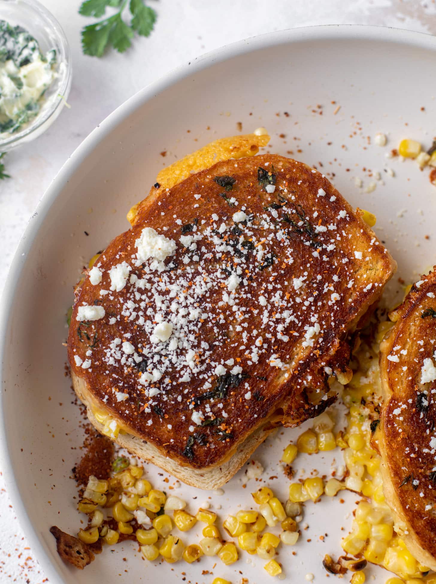 street corn grilled cheese