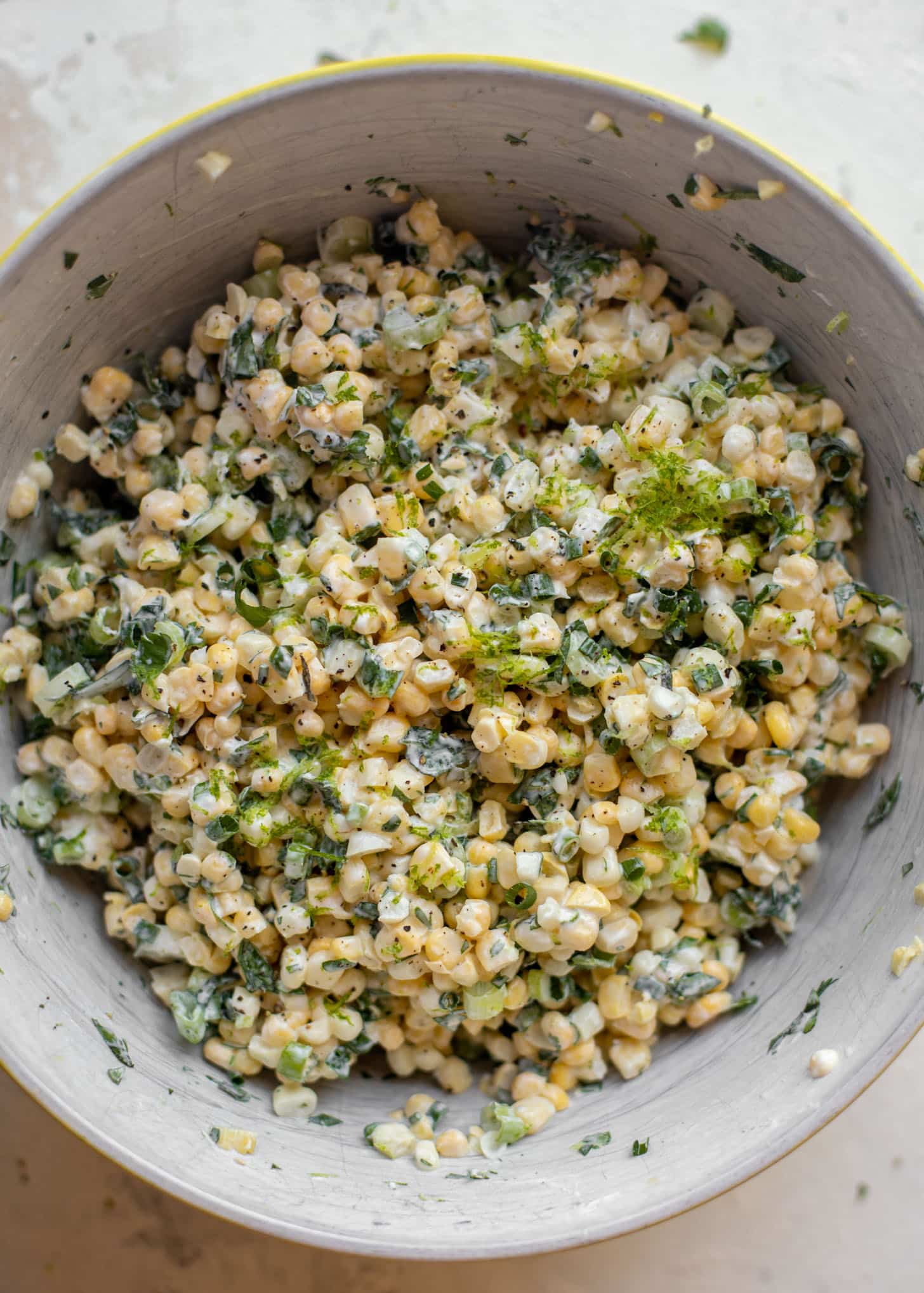 fresh lime corn salad