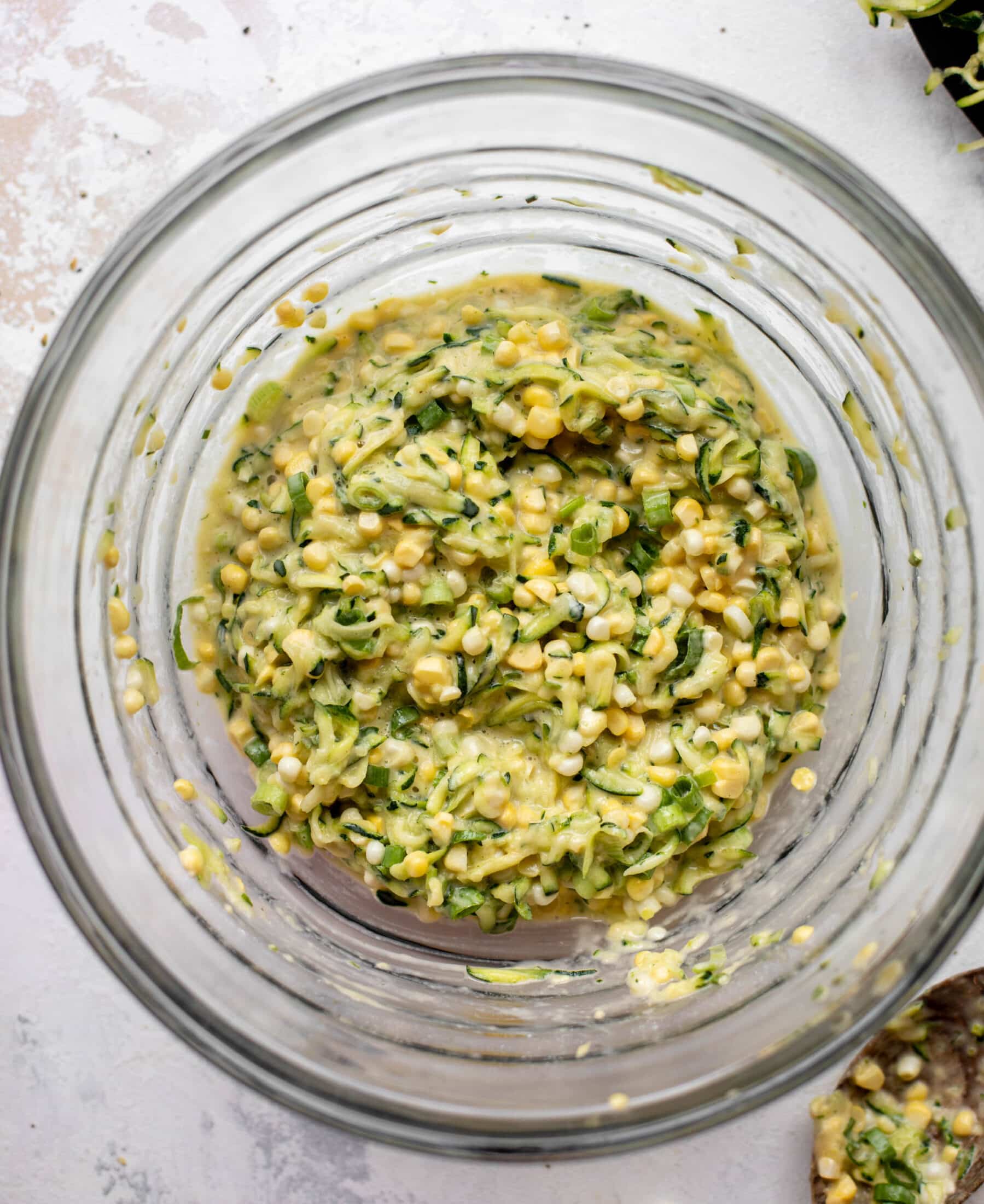 zucchini corn fritter batter