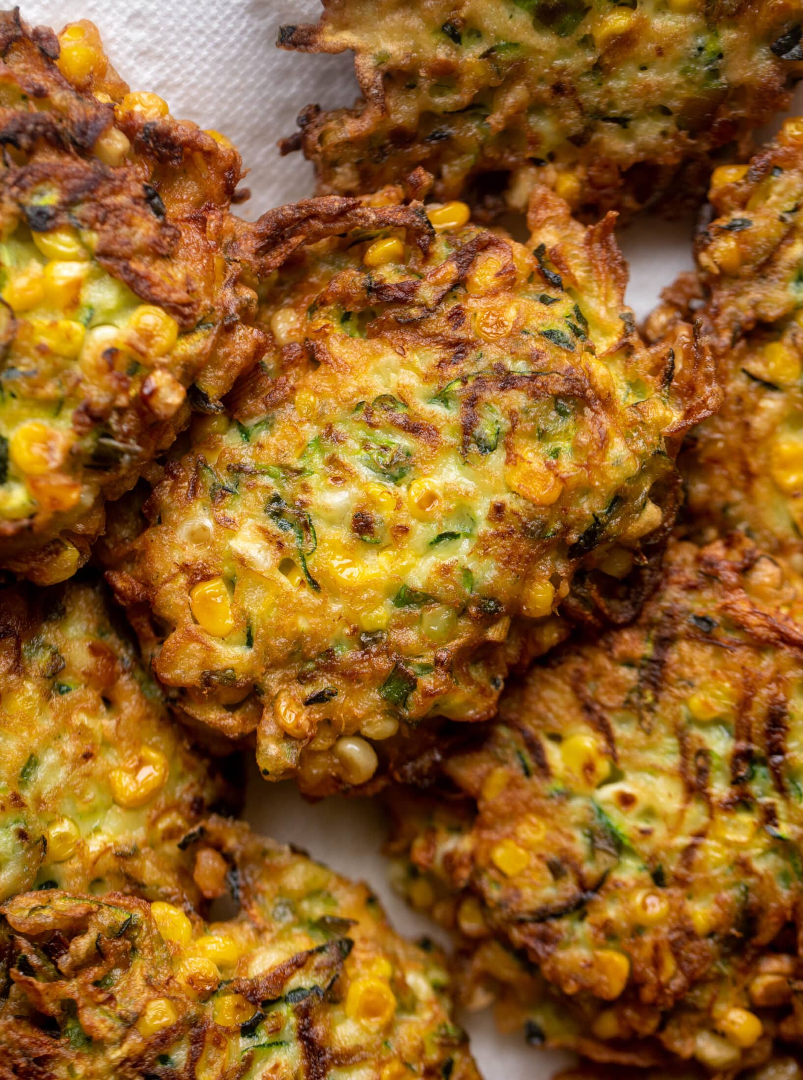 zucchini corn fritters with lemon basil aioli