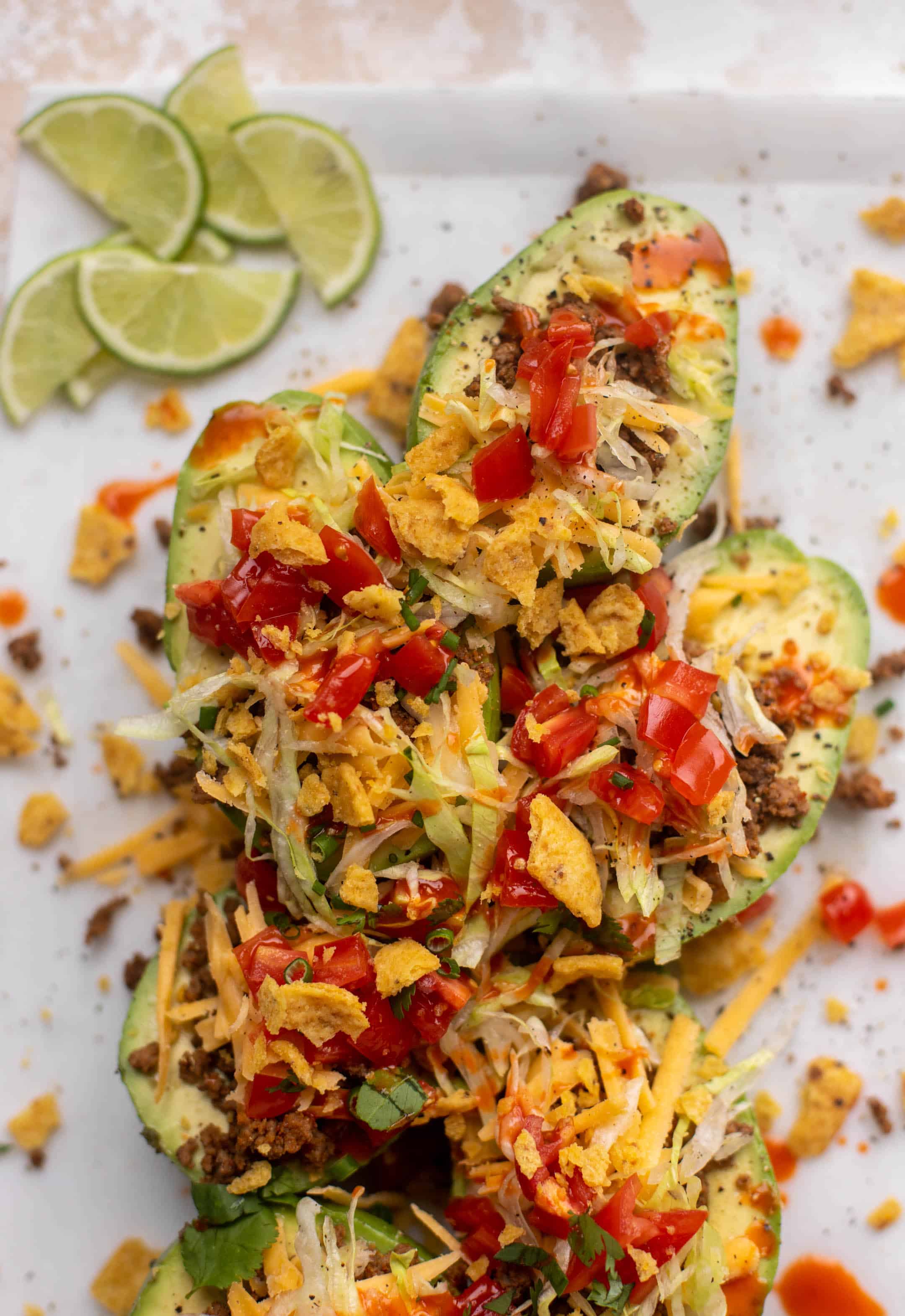 weeknight taco stuffed avocados
