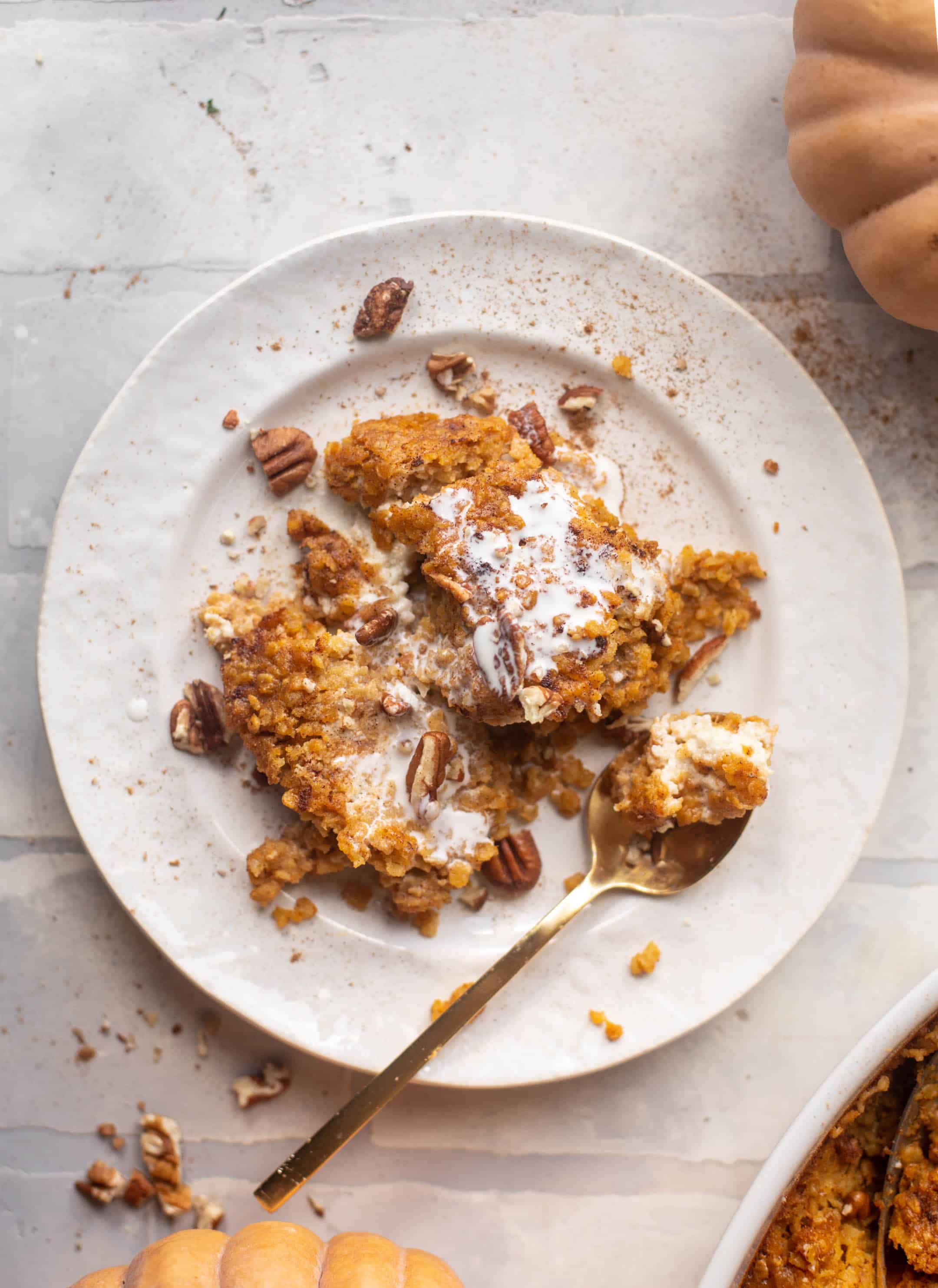 pumpkin cheesecake baked oatmeal