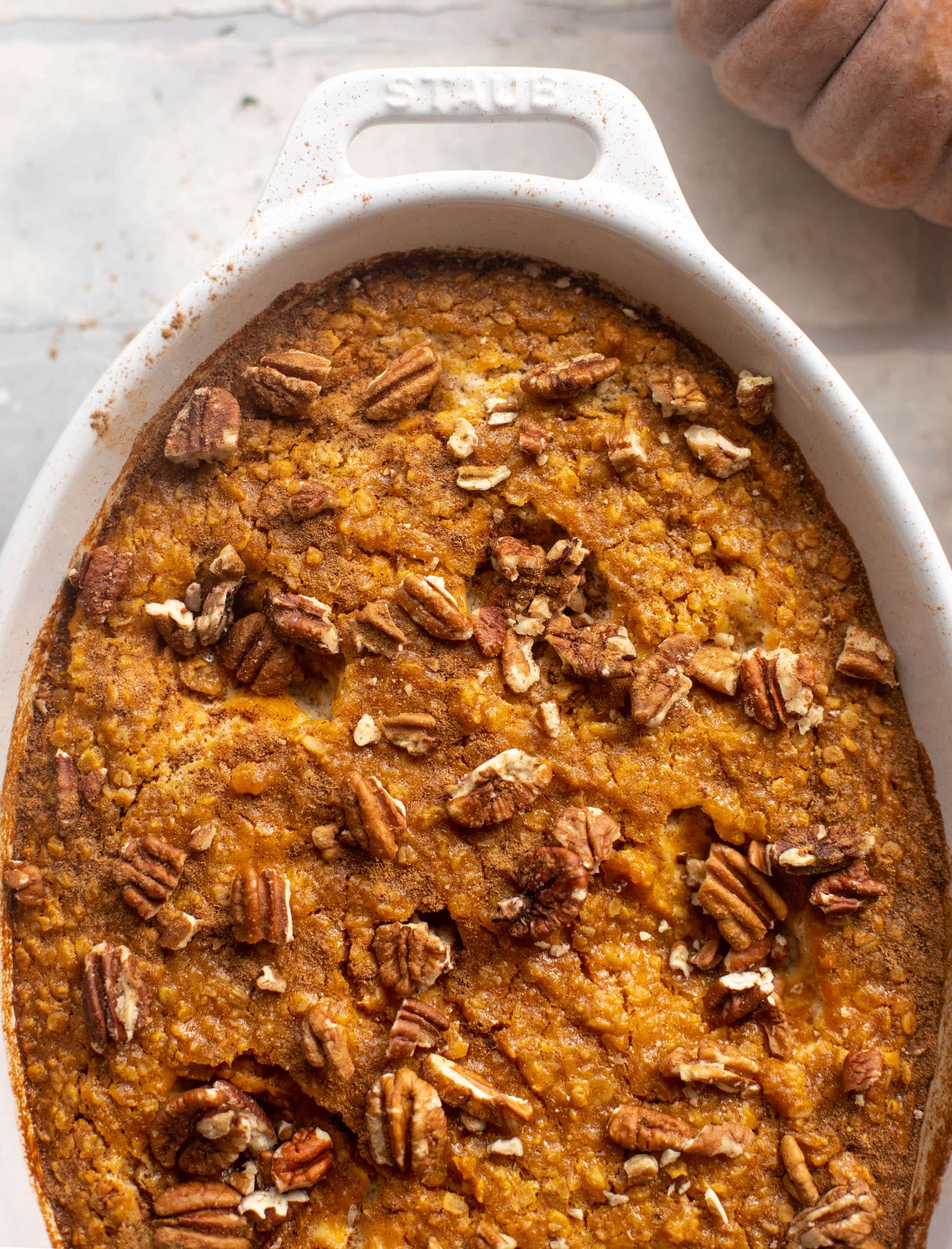 pumpkin cheesecake baked oatmeal