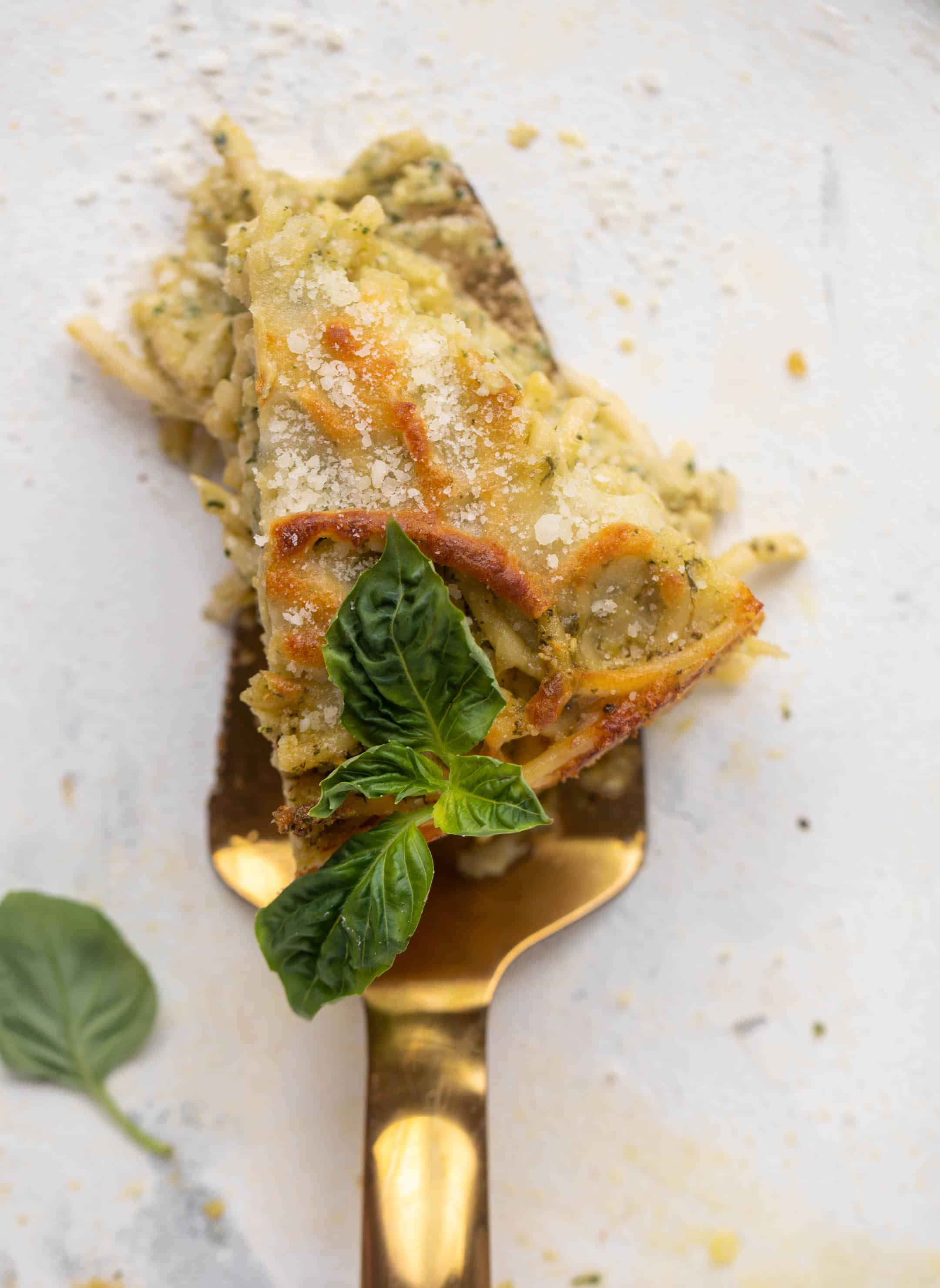 pesto pasta pie