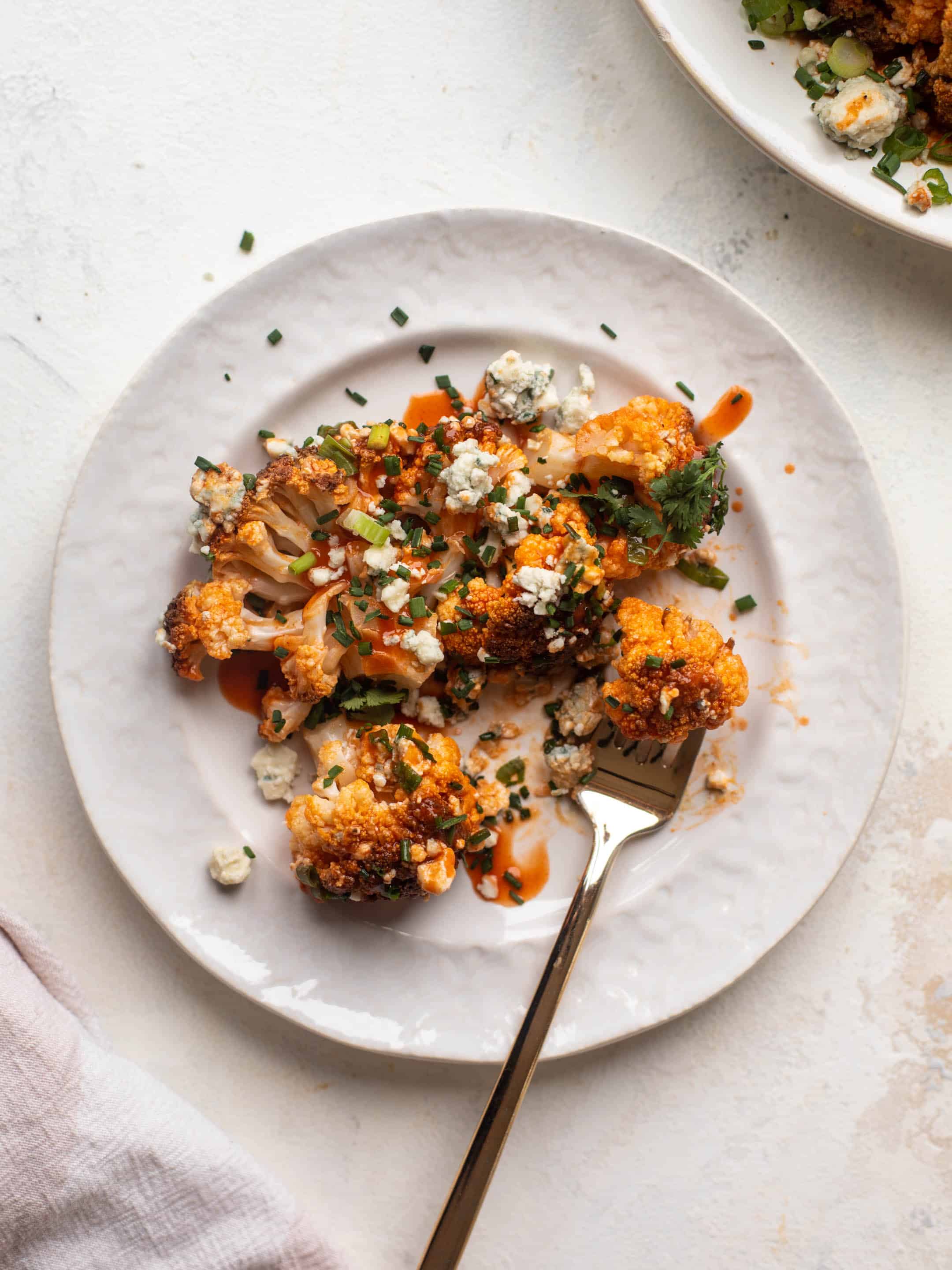 whole roasted buffalo cauliflower