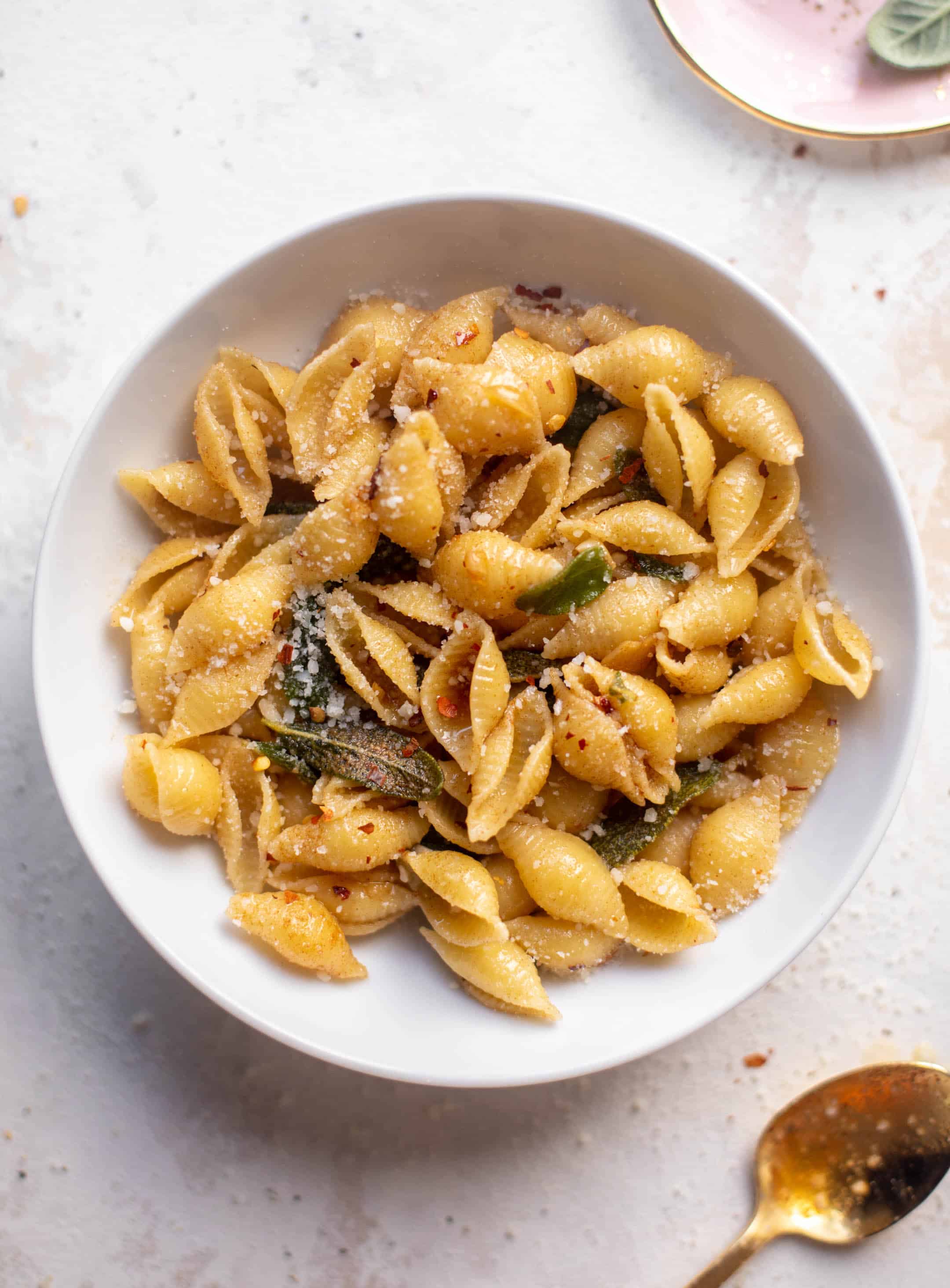 30 minute spicy brown butter pasta
