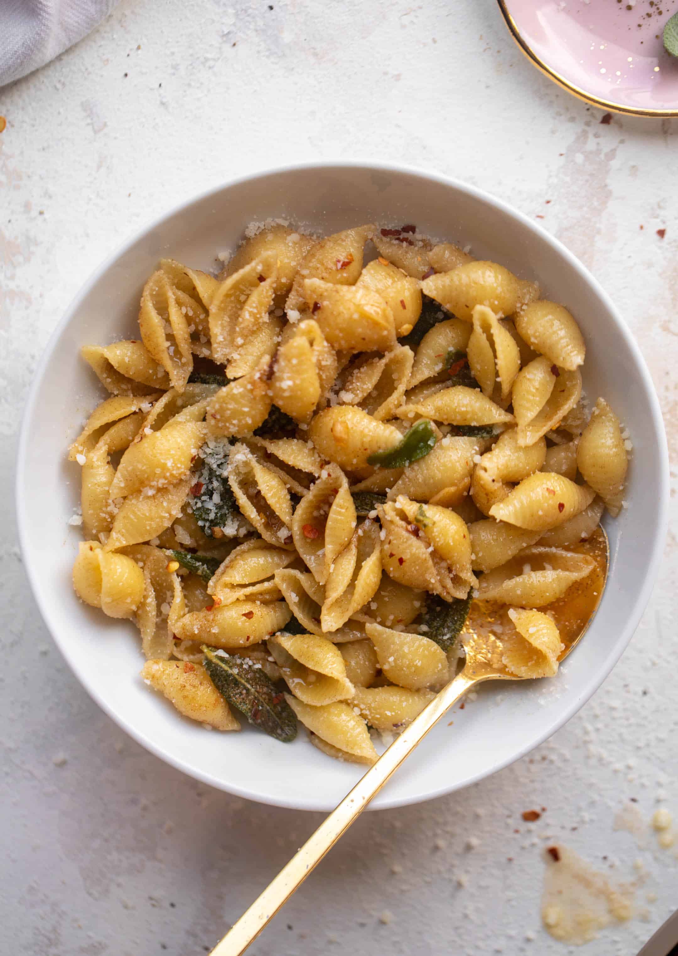 30 minute spicy brown butter pasta