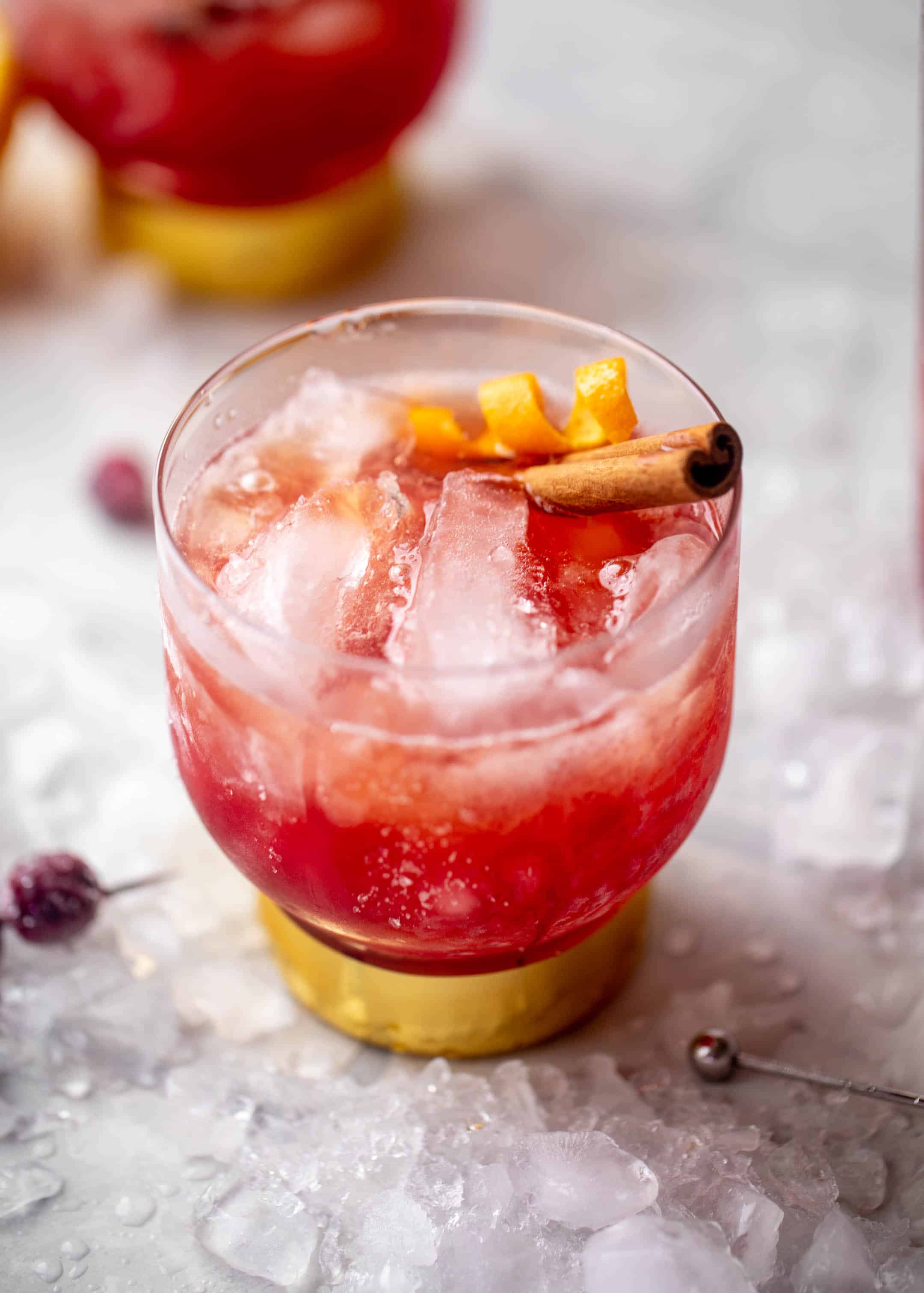 cranberry cinnamon whiskey sour