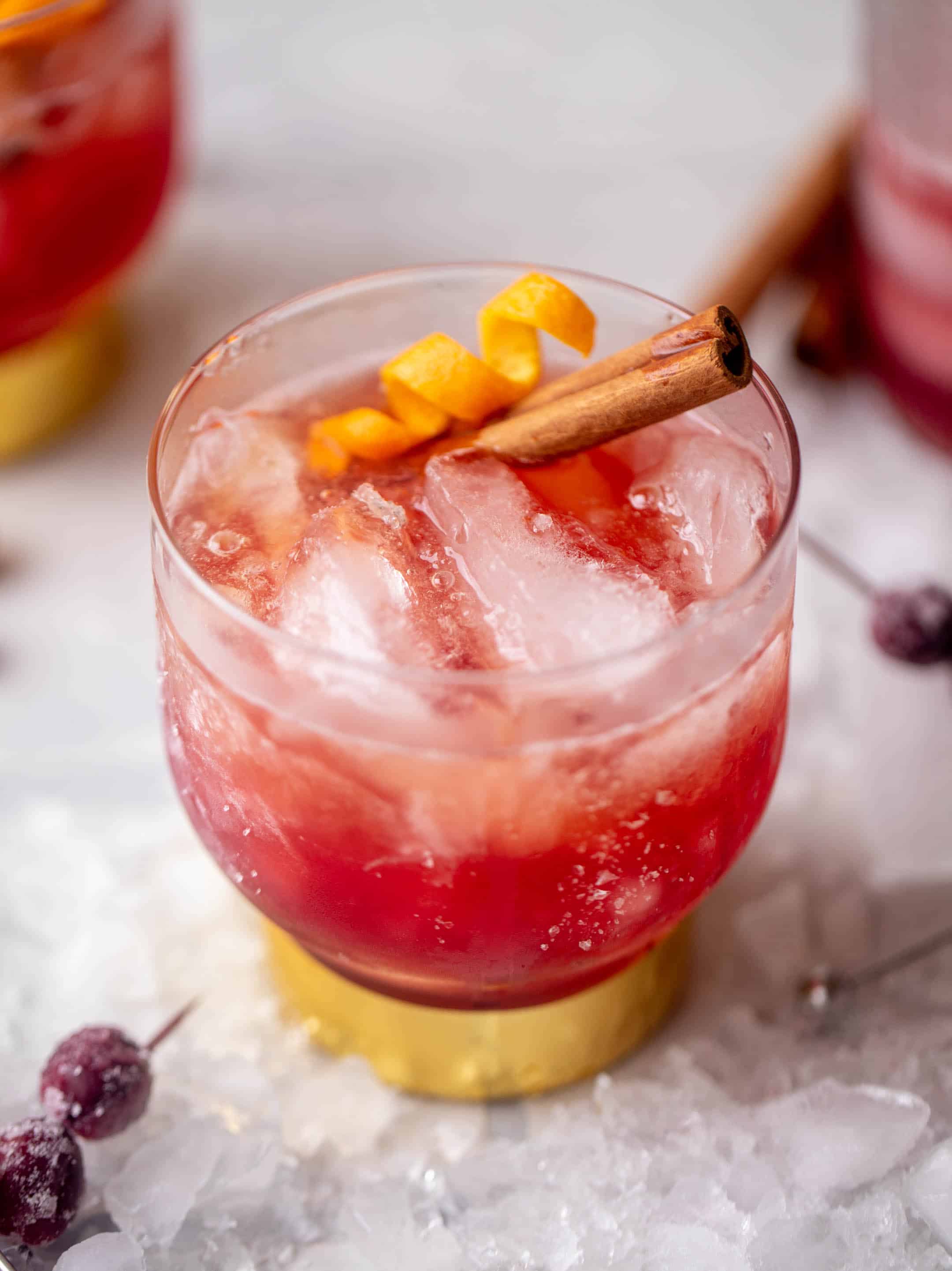 cranberry cinnamon whiskey sour