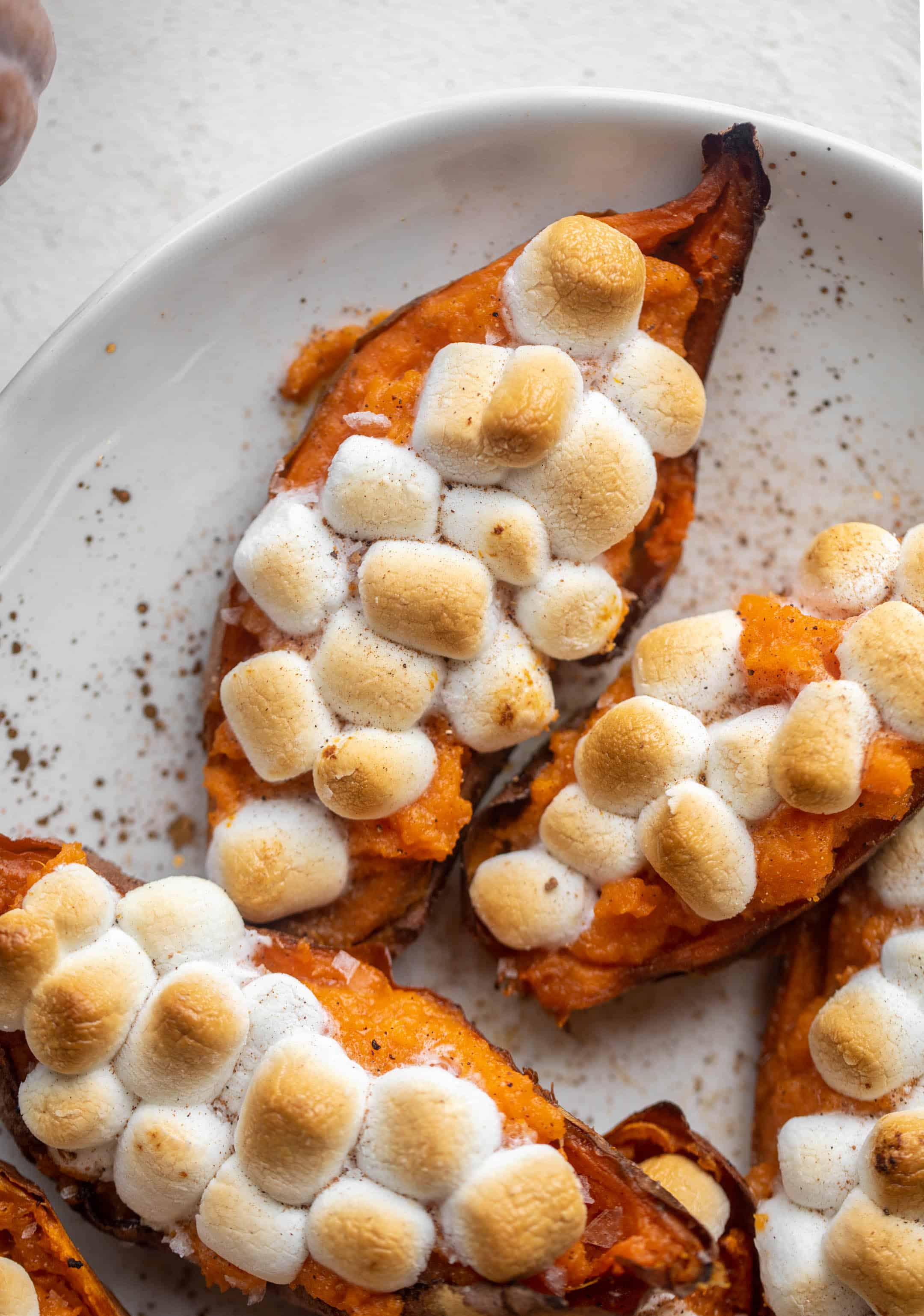 maple marshmallow twice baked sweet potatoes