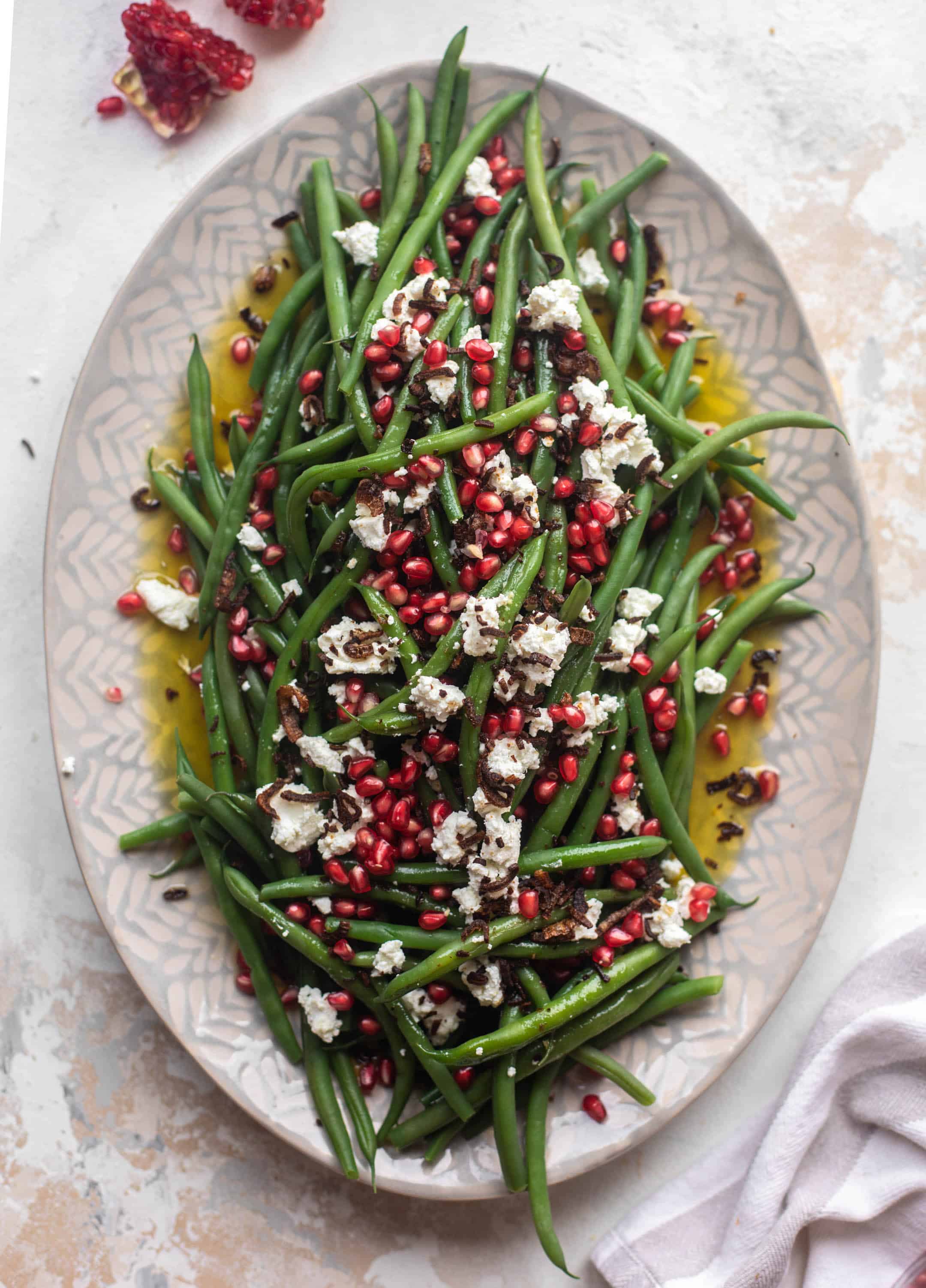 maple mustard green bean salad