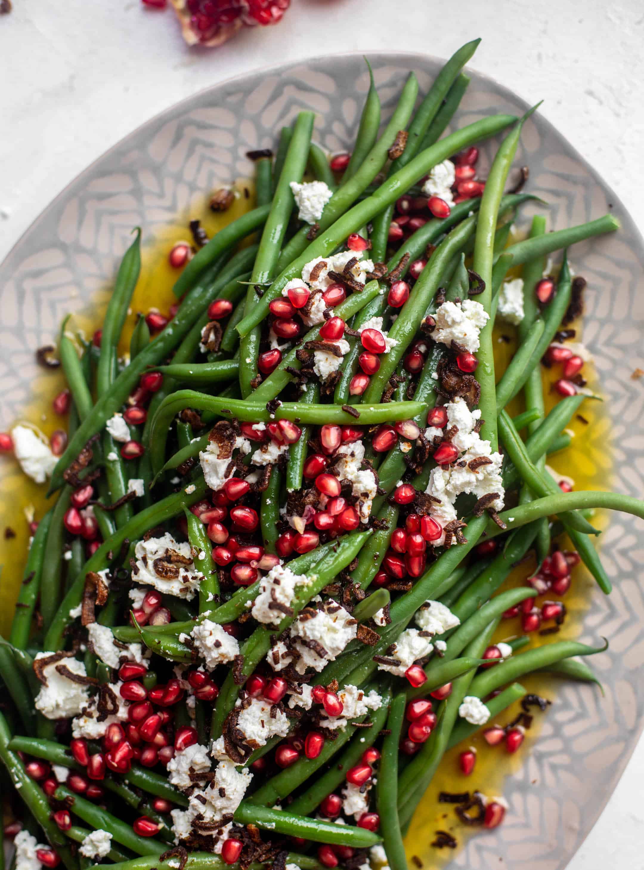 maple mustard green bean salad