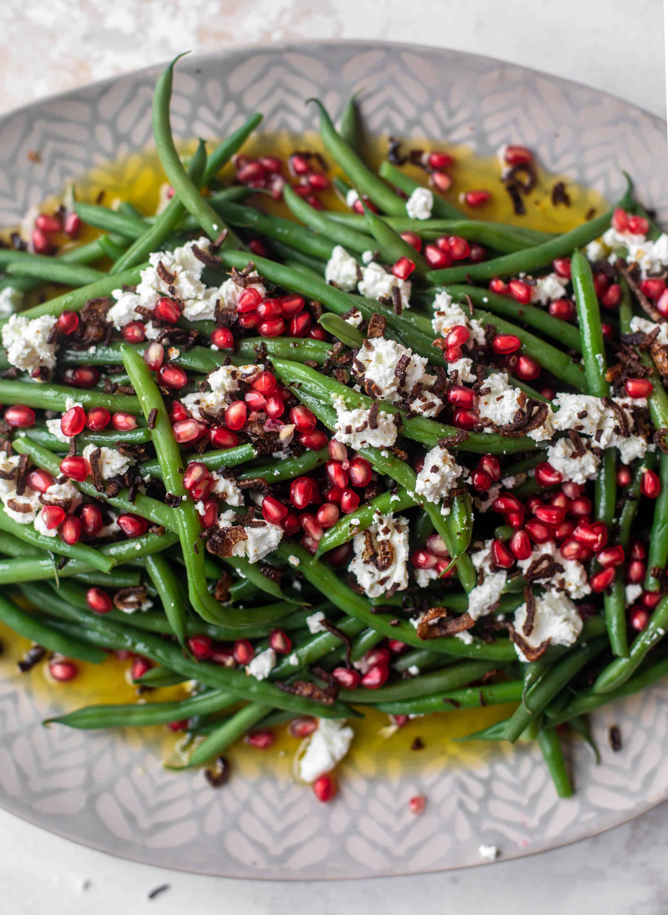 maple mustard green bean salad