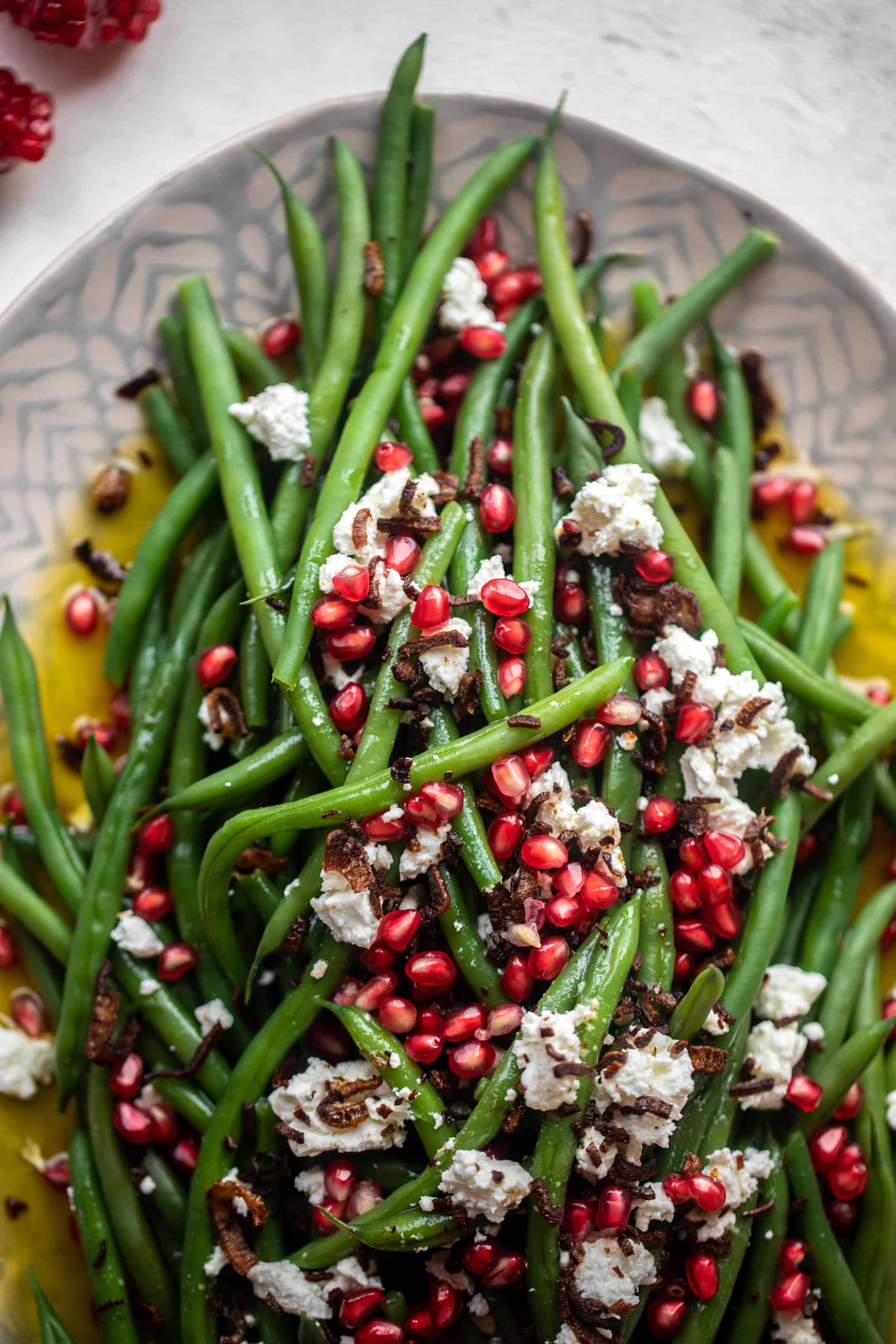 maple mustard green bean salad