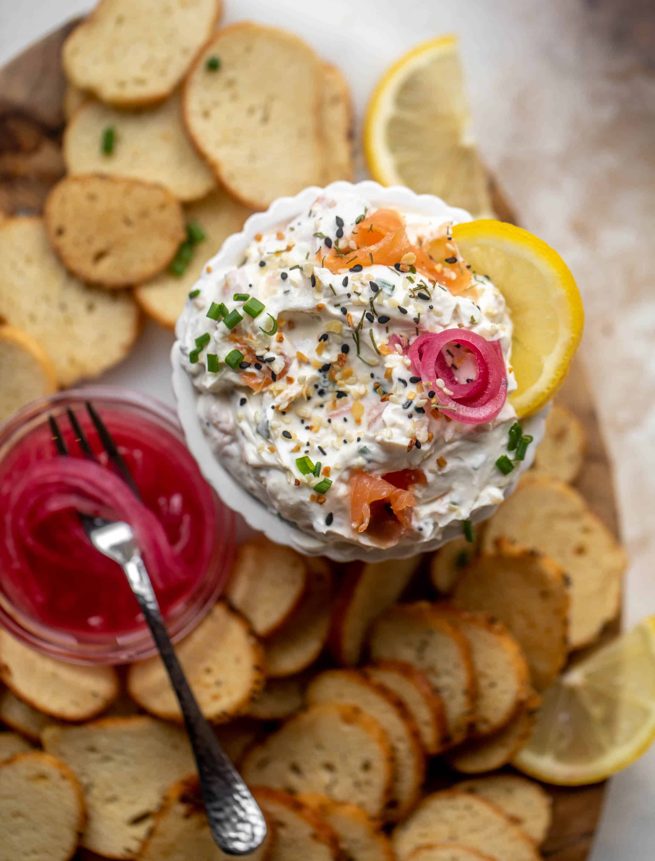 everything smoked salmon dip