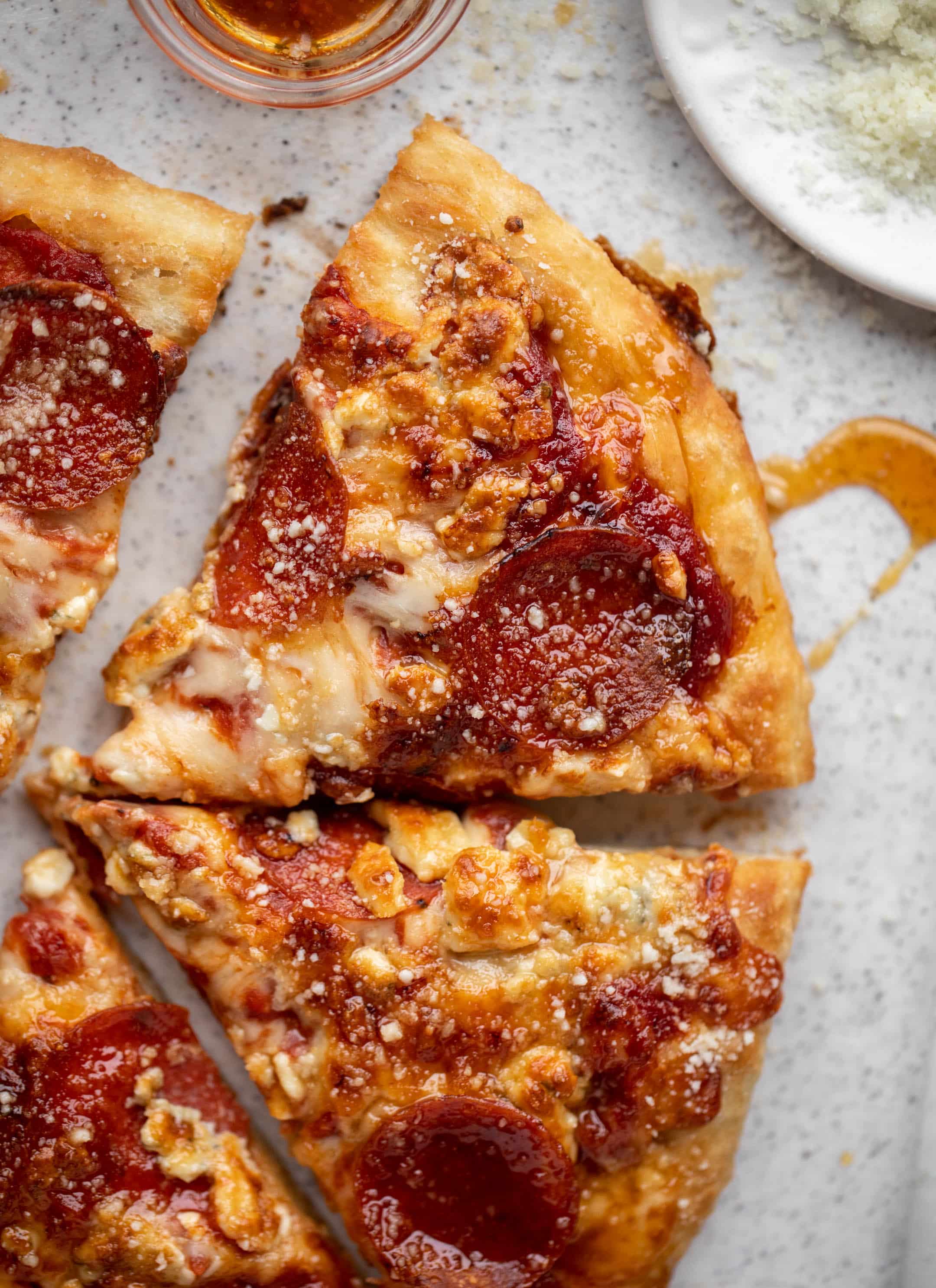 skillet pepperoni pizza