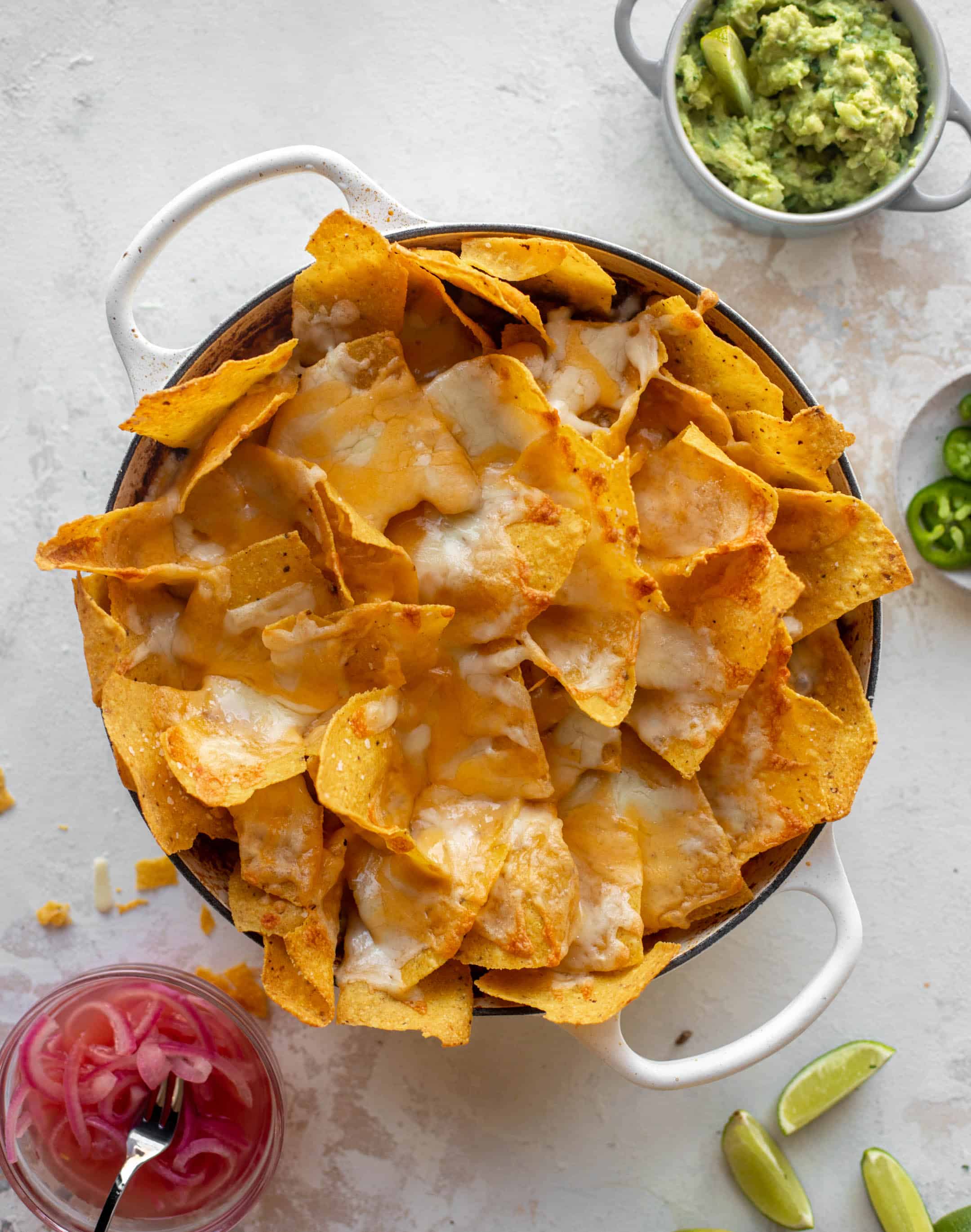 one pot cheesy nachos