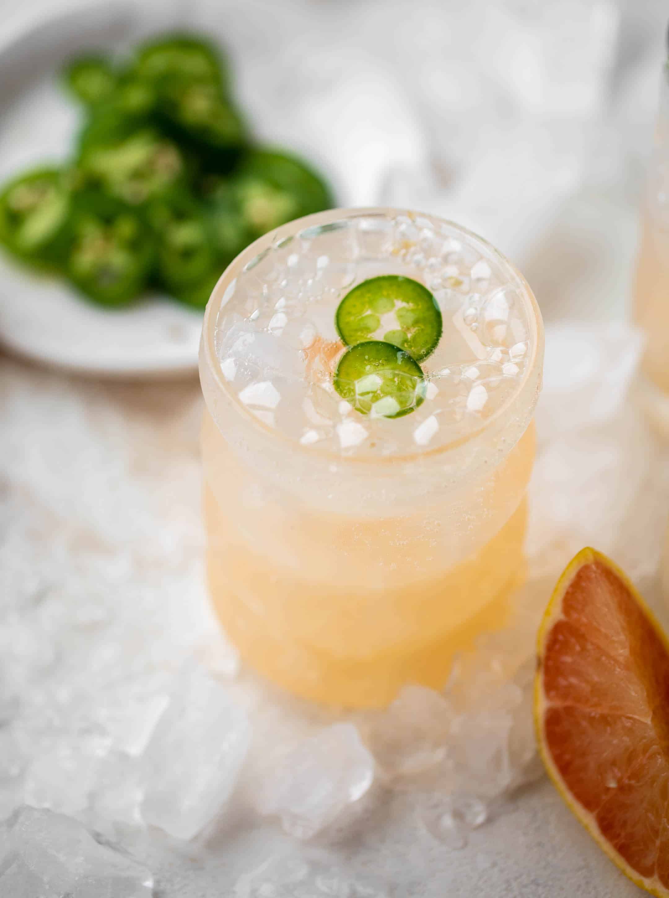 spicy grapefruit tequila soda