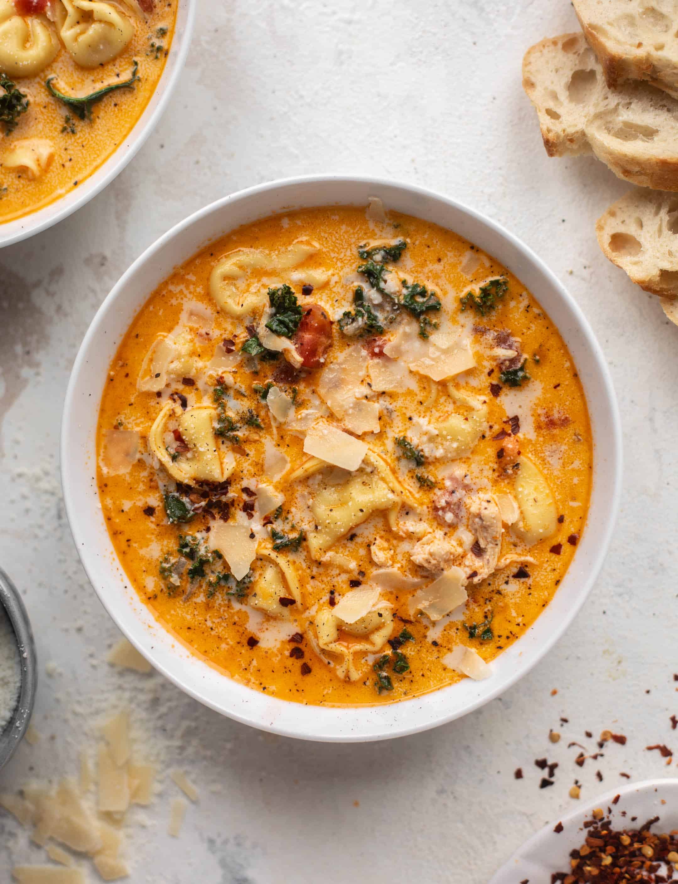 fire roasted chicken tortellini soup
