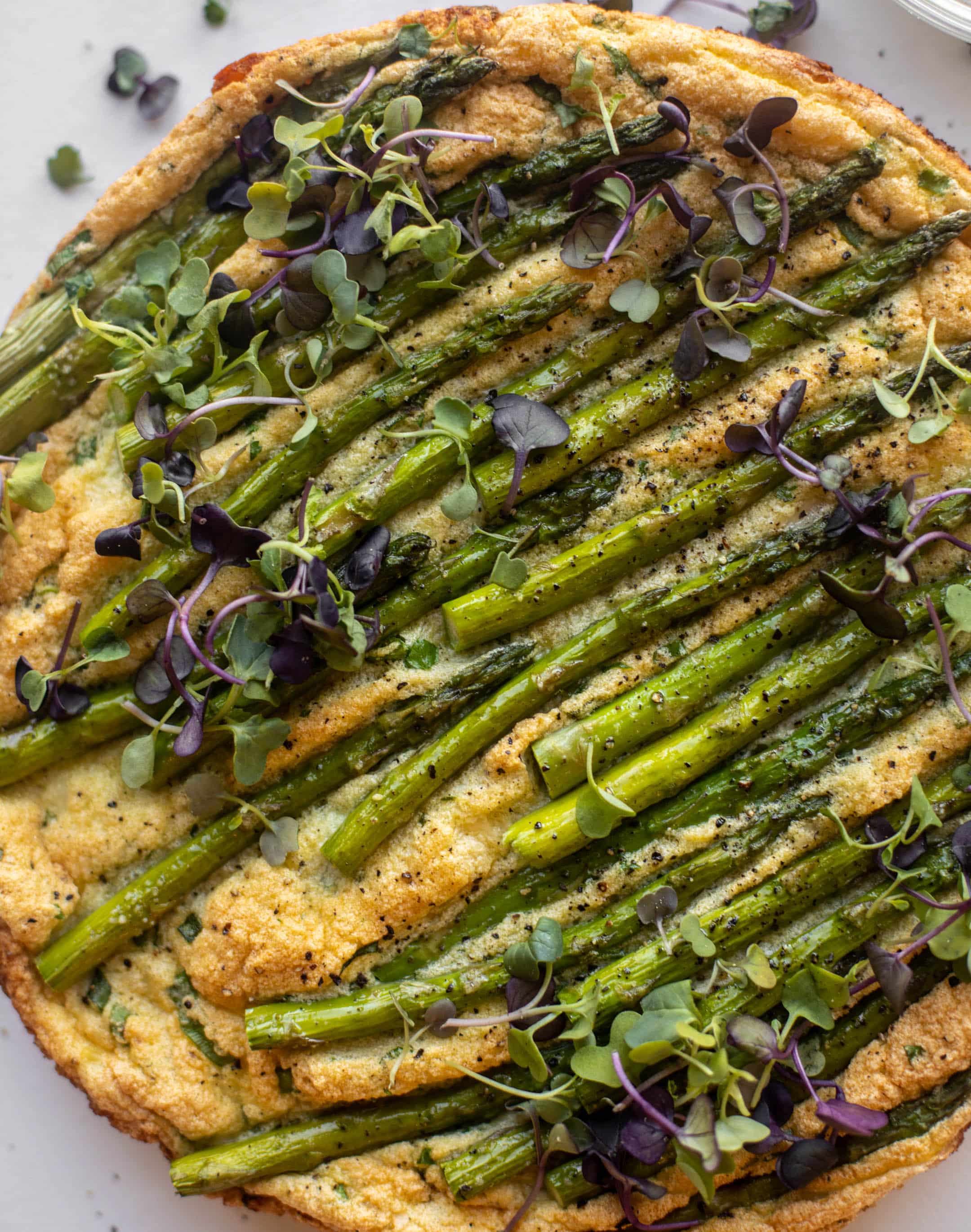 asparagus souffle frittata