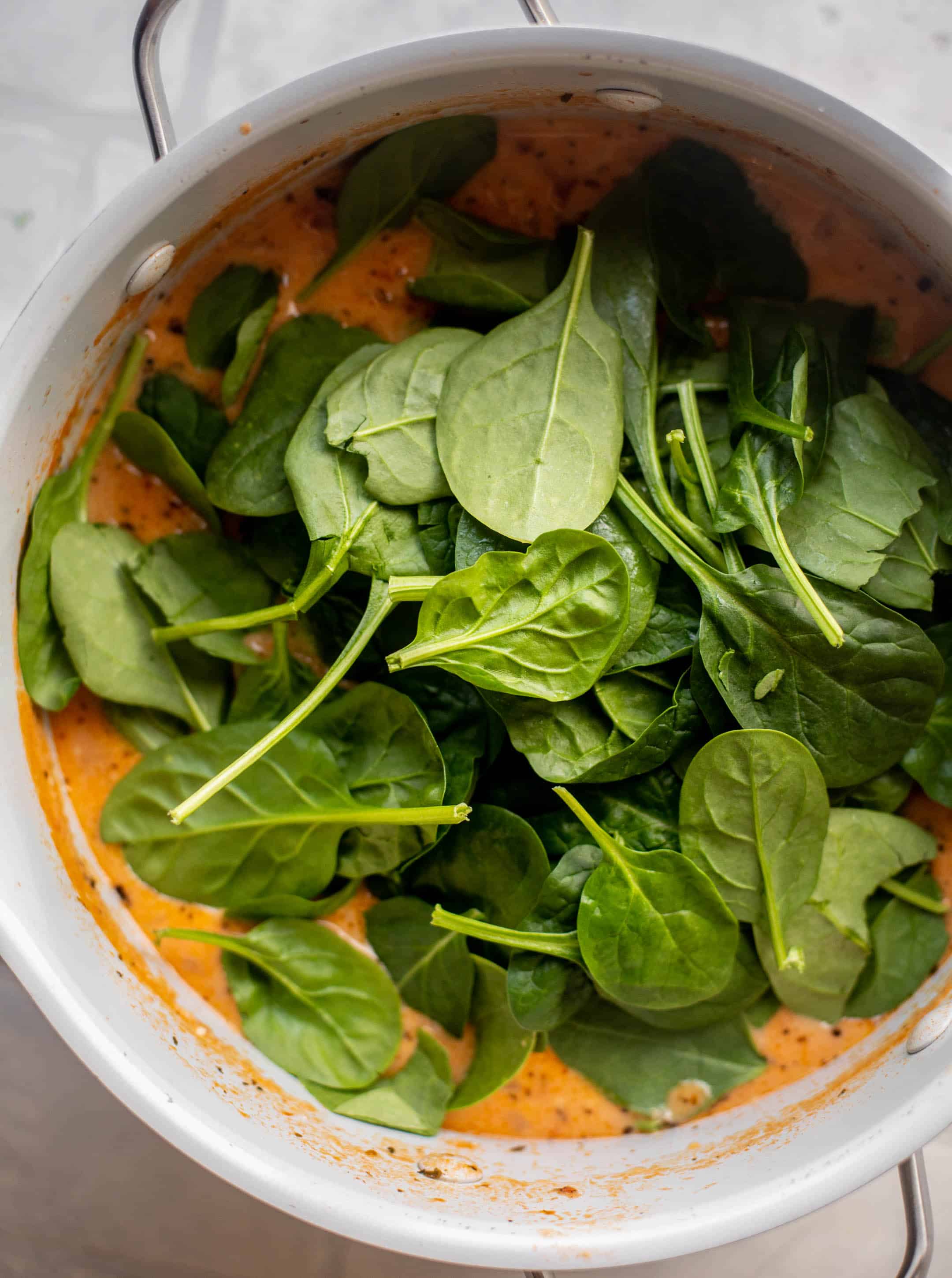 fire roasted white bean spinach soup