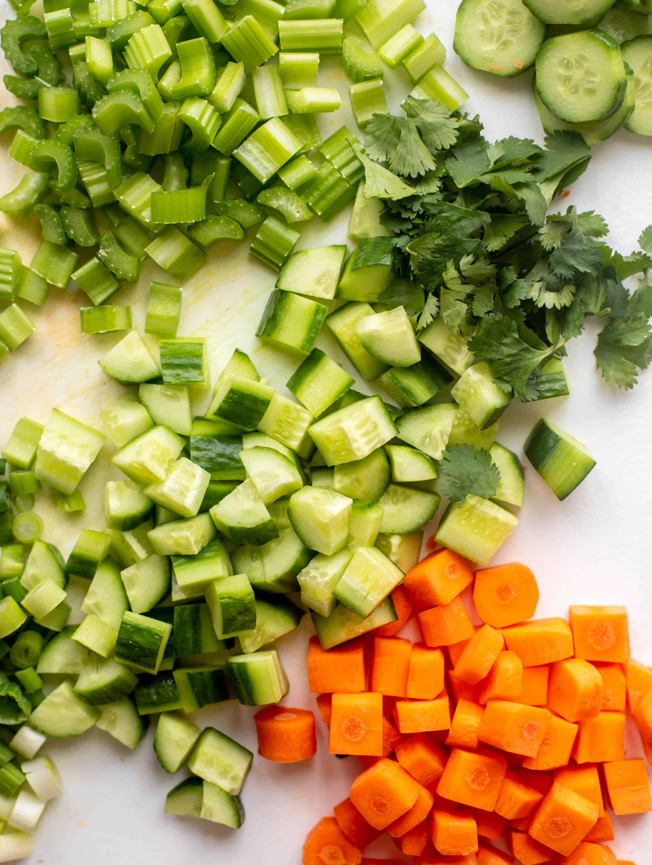 chopped vegetables