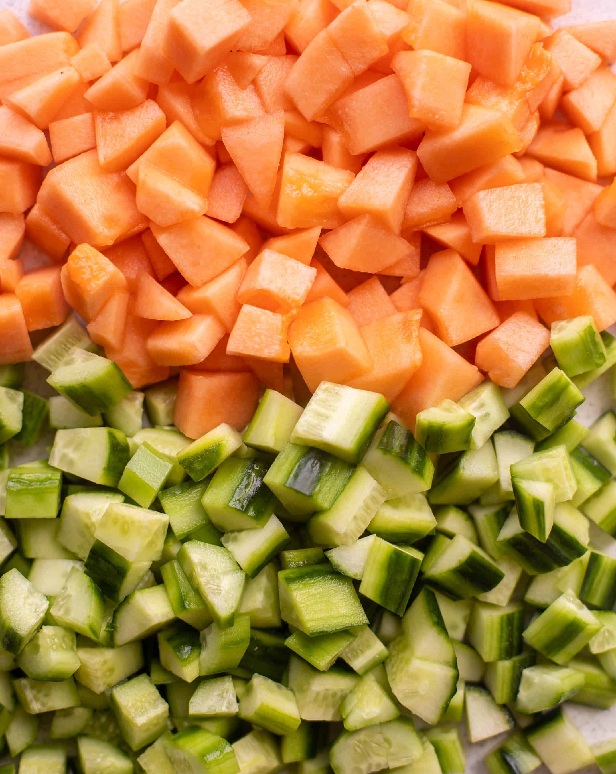cantaloupe and cucumber