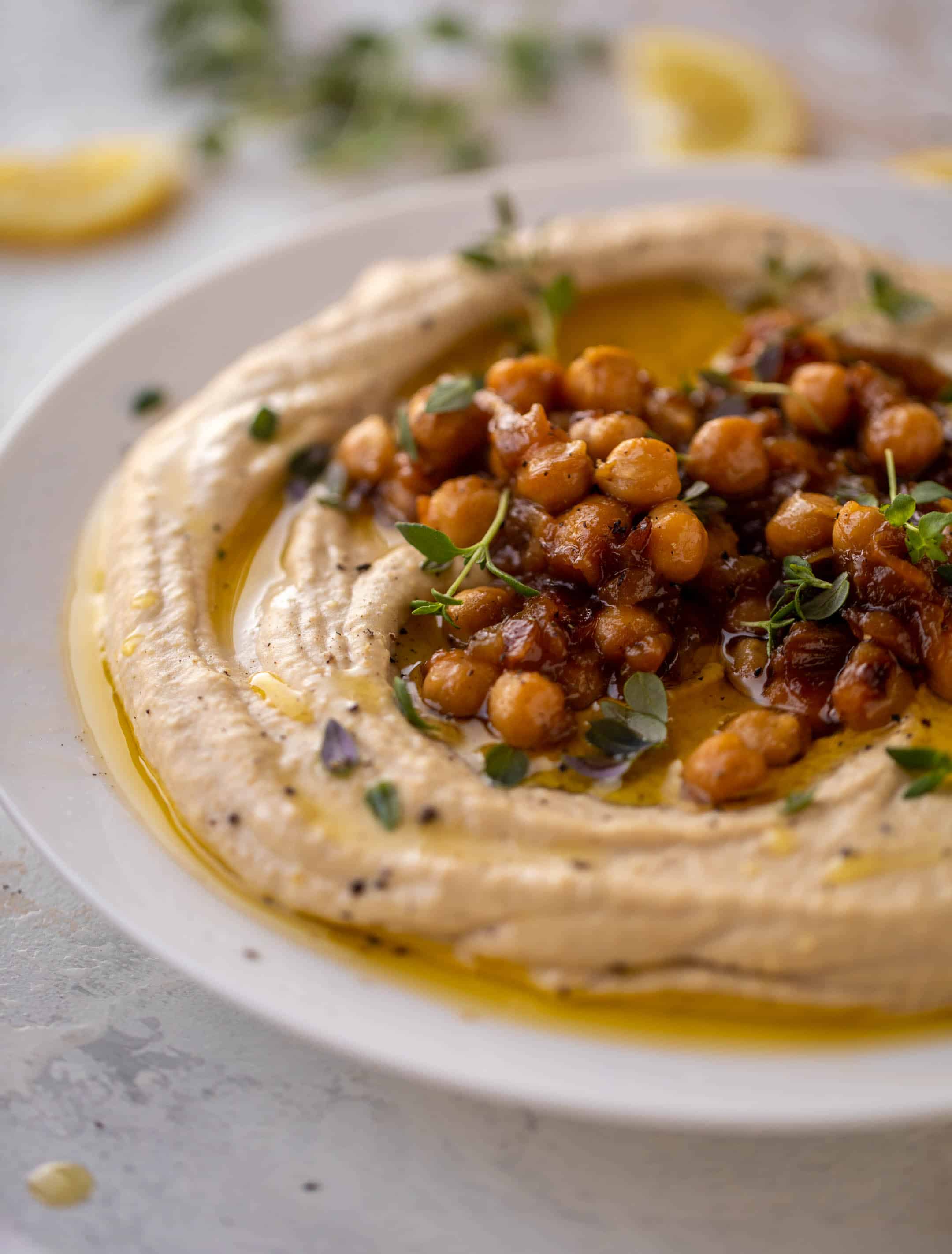 caramelized onion hummus