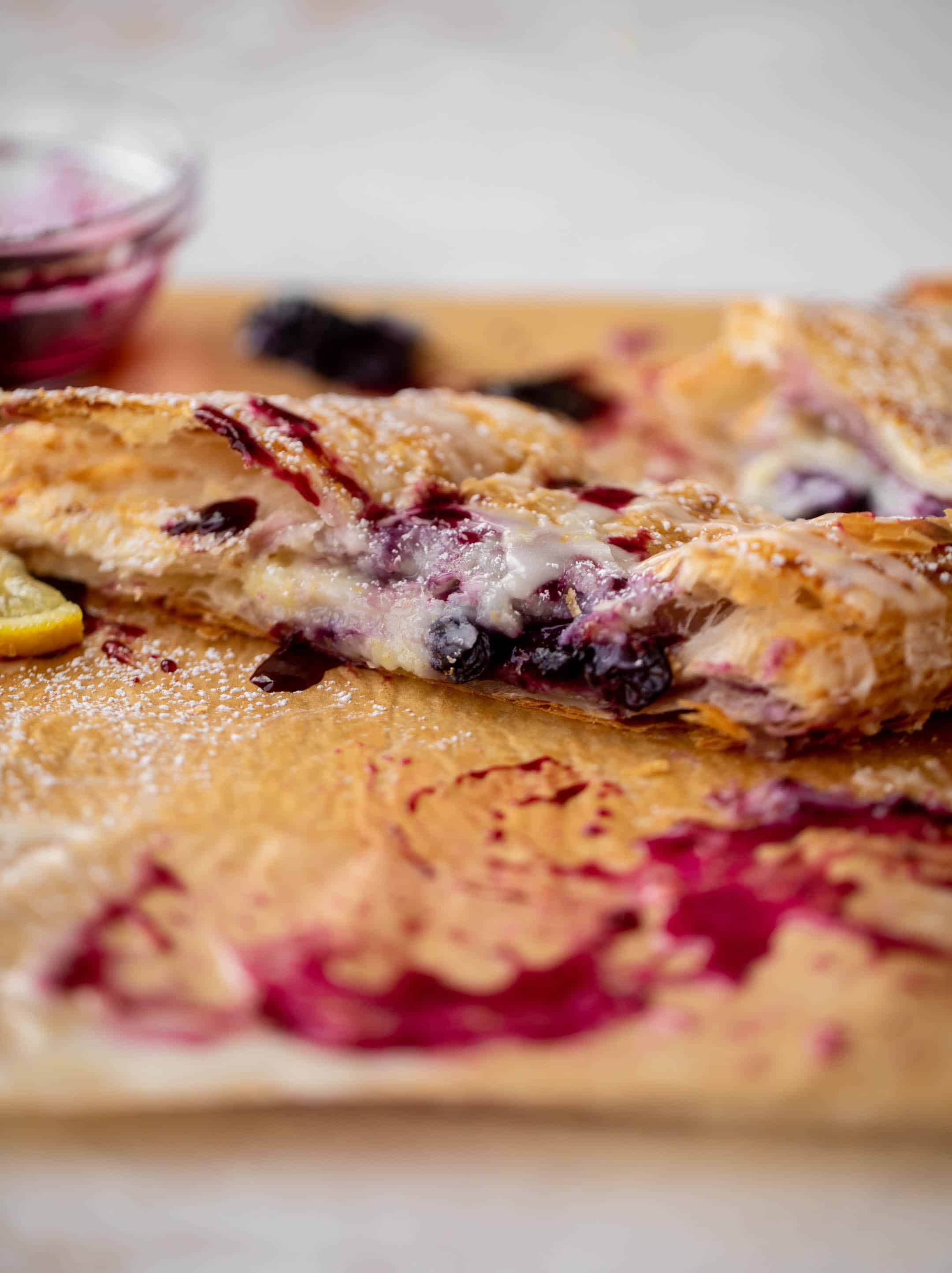 lemon blueberry cheese danish