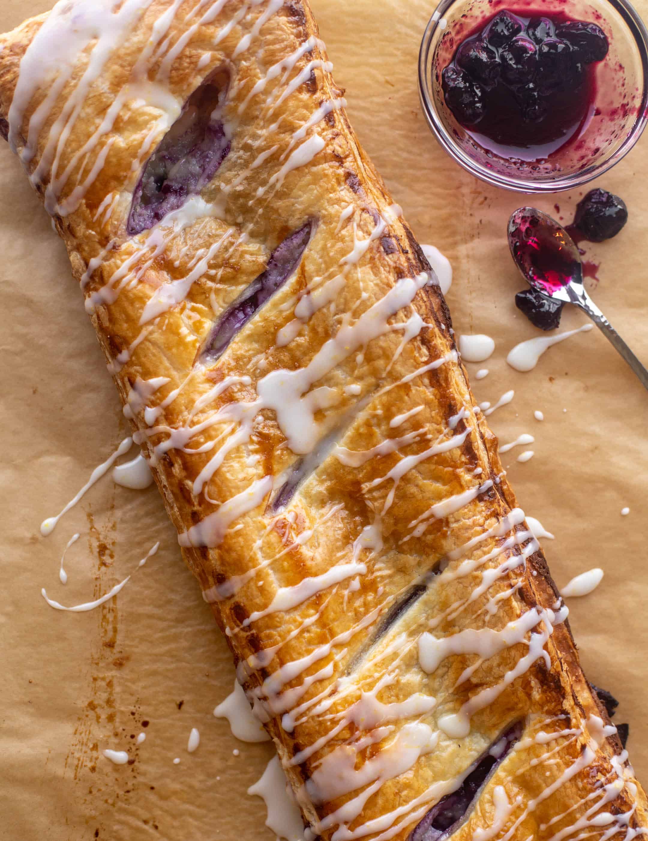 lemon blueberry cheese danish