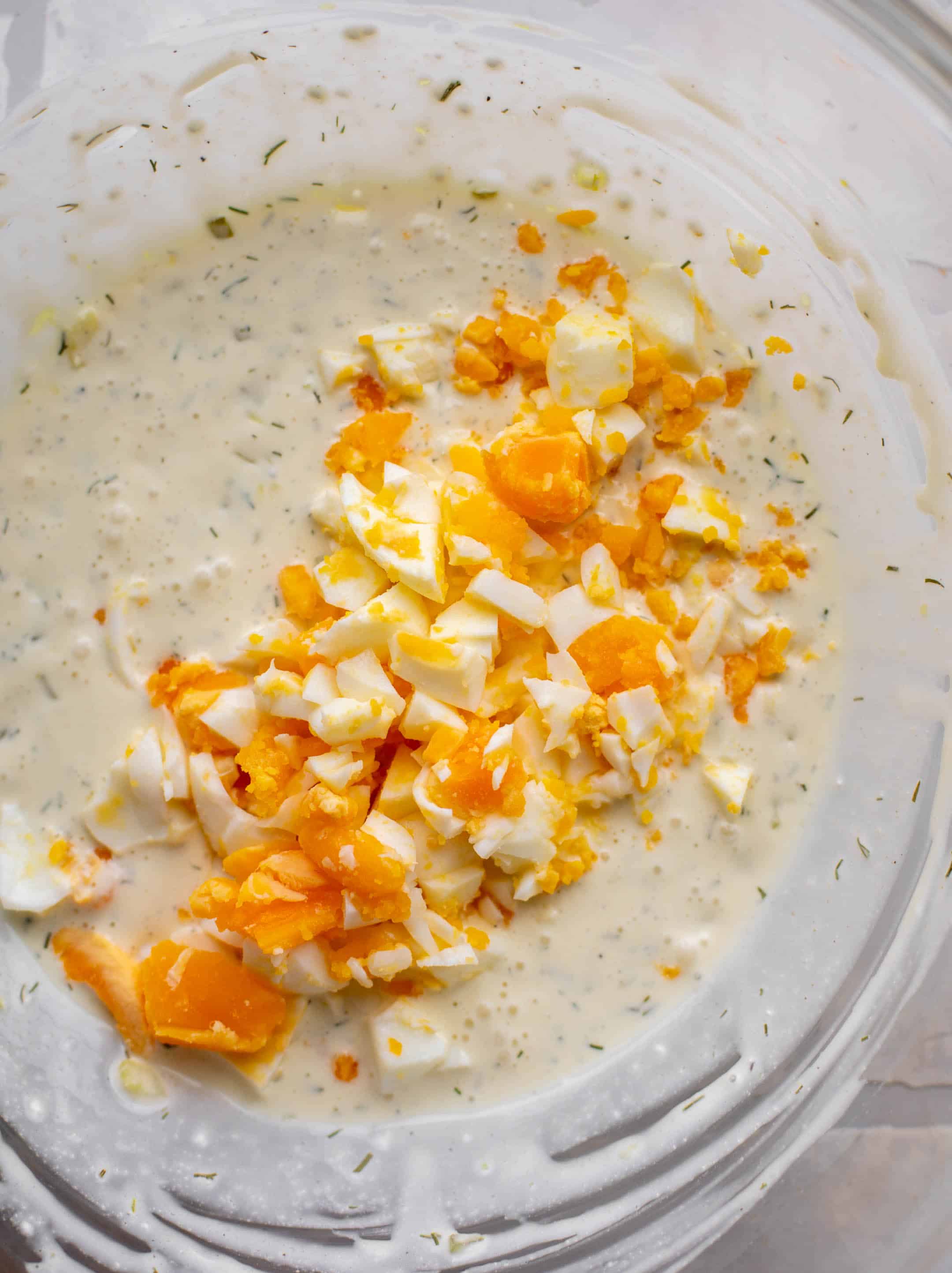 pickle lovers' egg salad