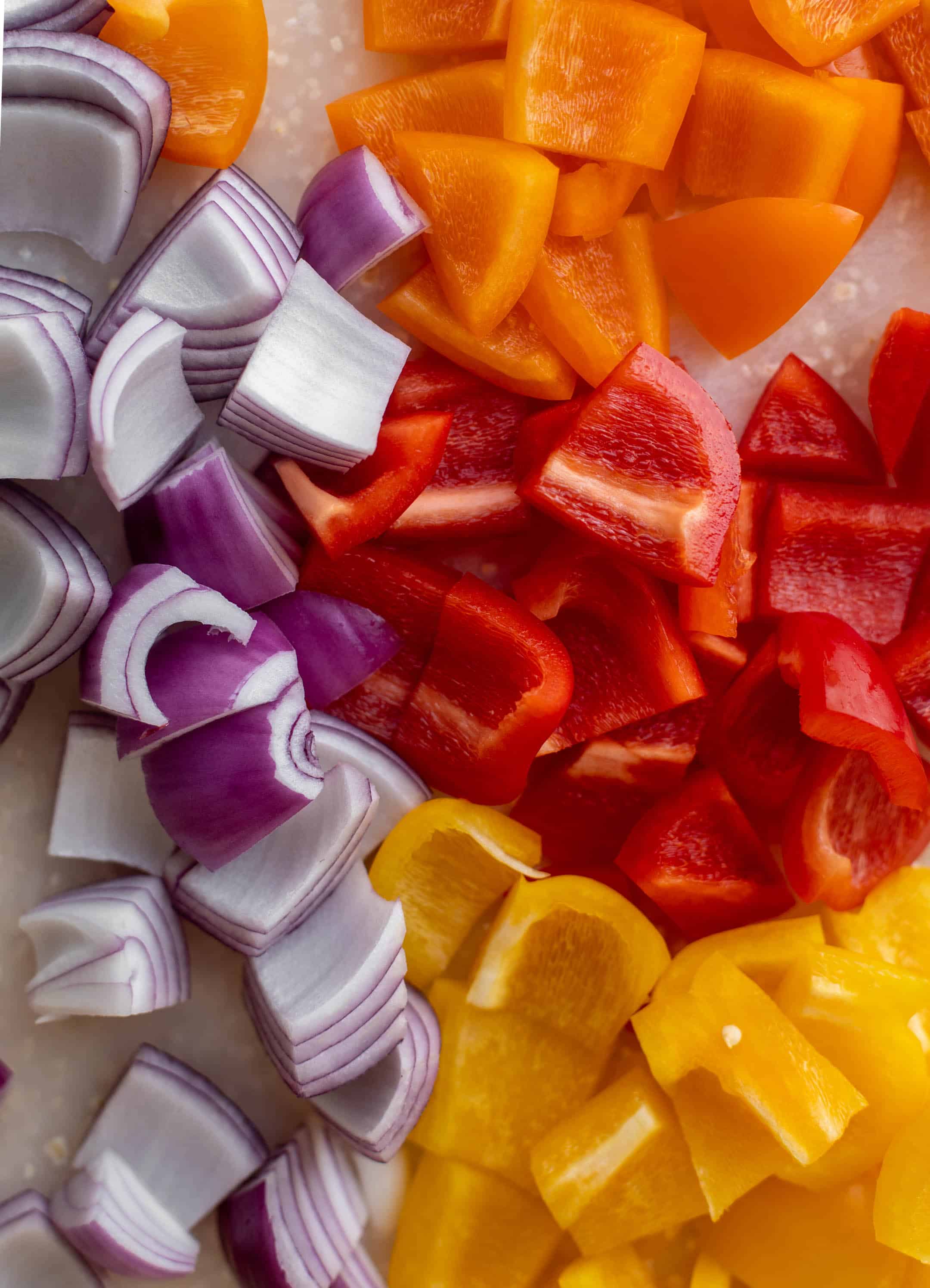 bell peppers and onions