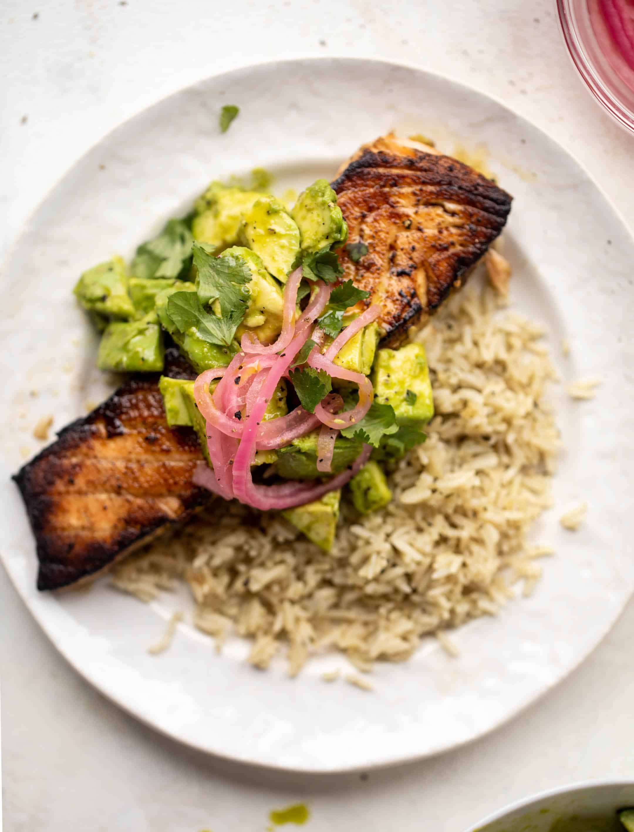 cilantro lime salmon and rice