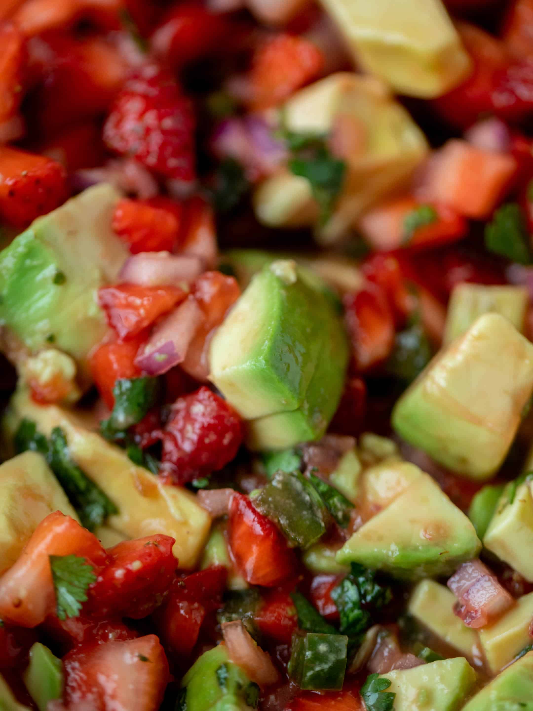 spicy strawberry avocado salsa