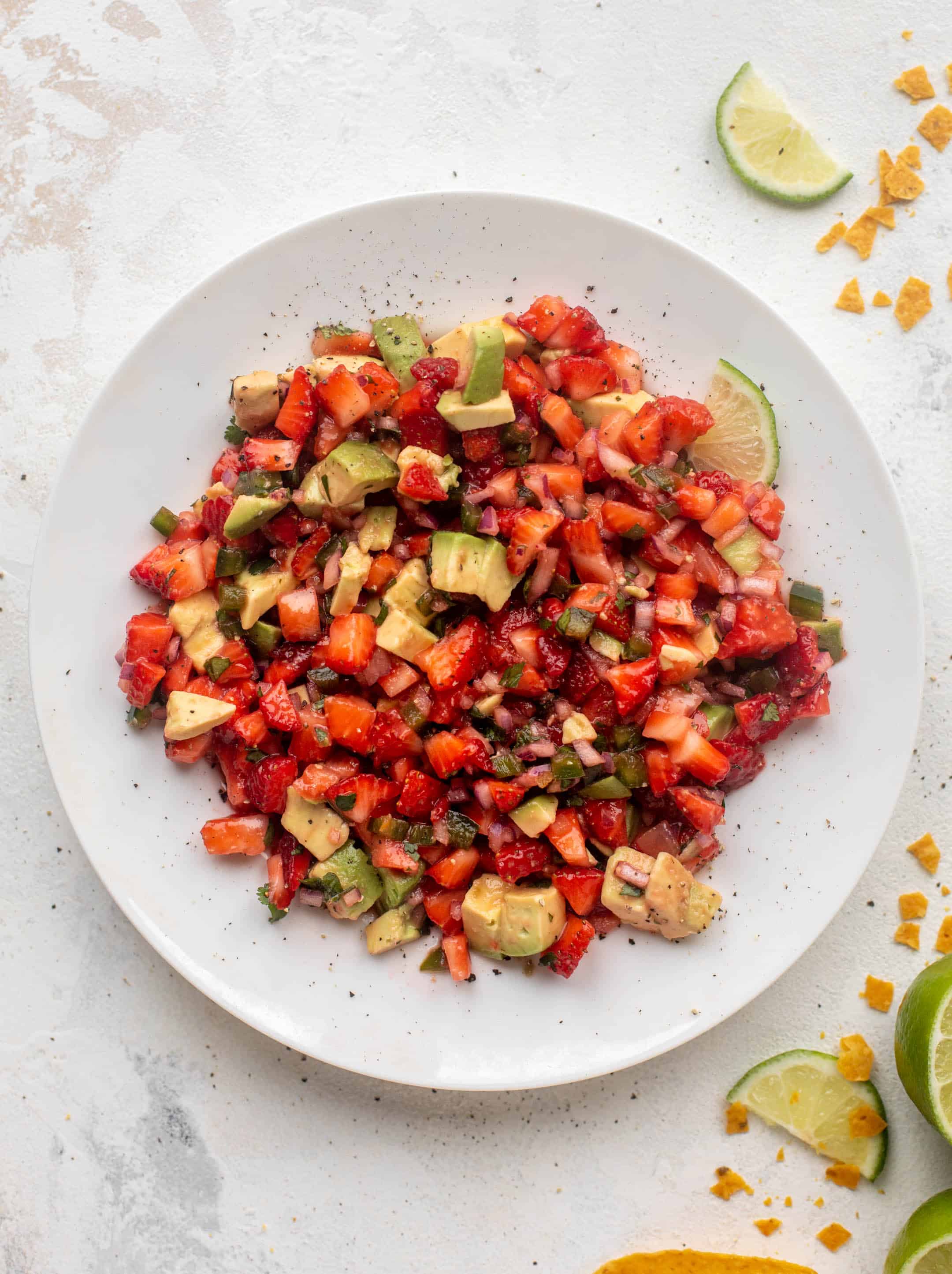 spicy strawberry avocado salsa