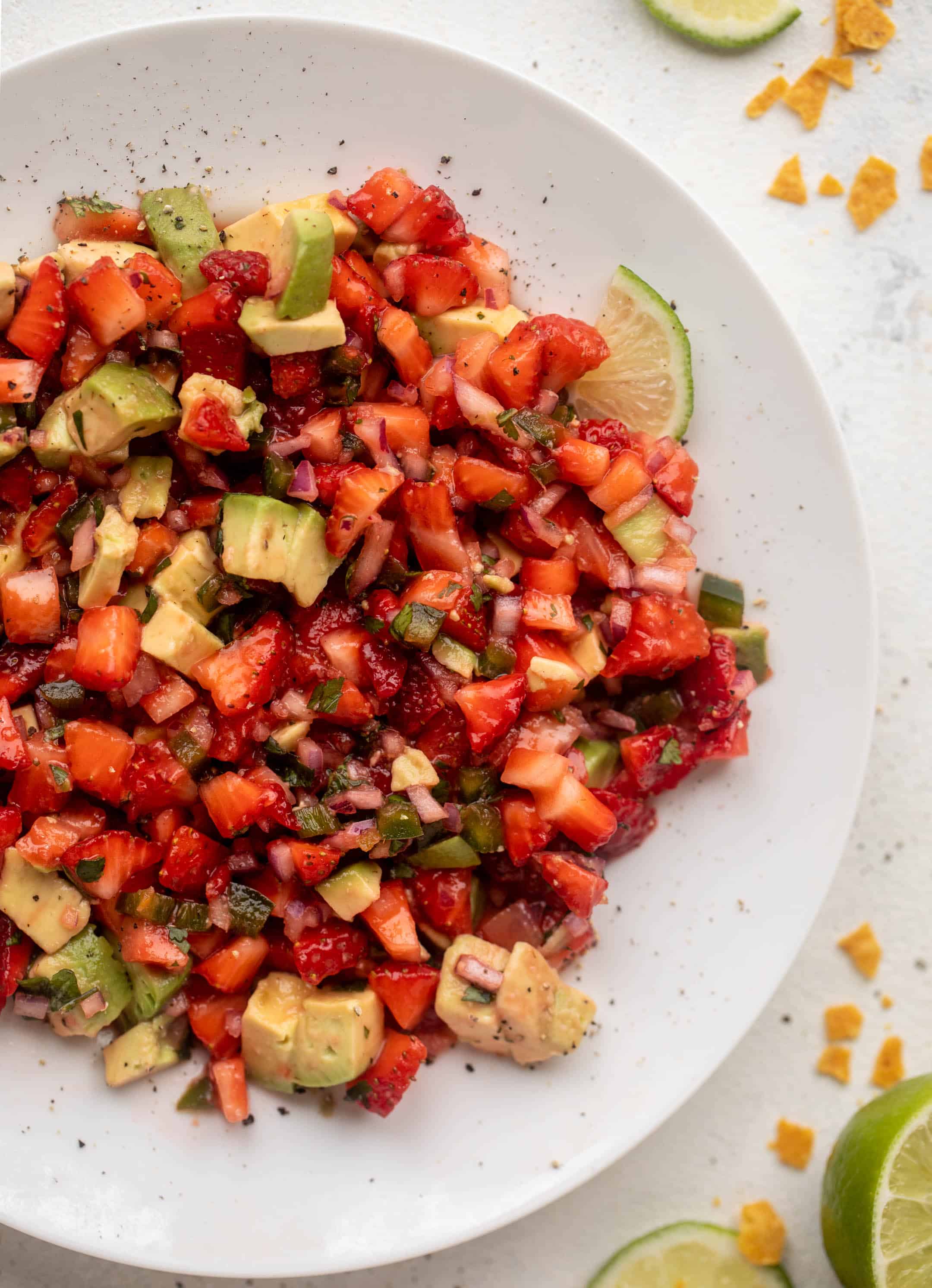 spicy strawberry avocado salsa