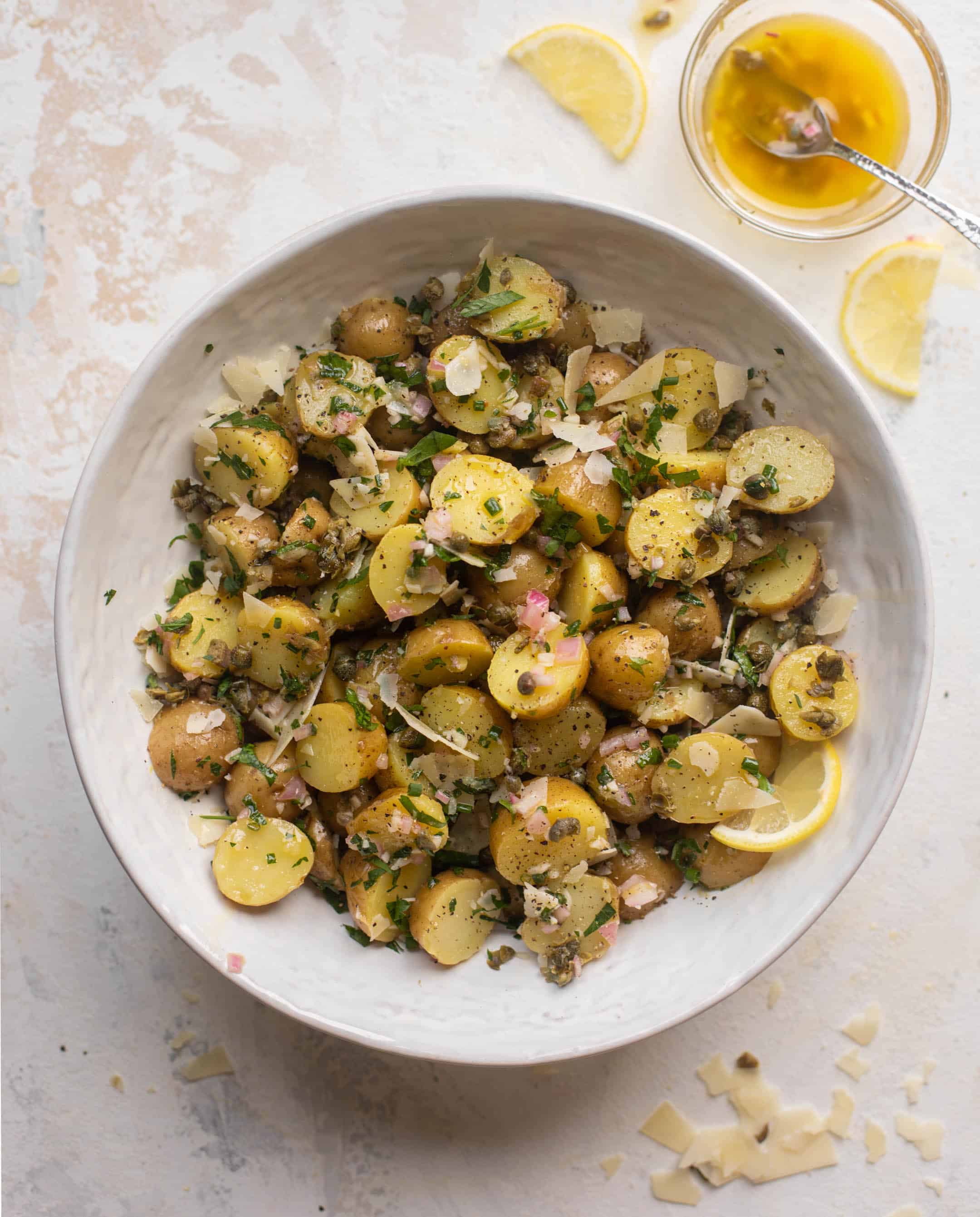 potato salad with piccata vinaigrette
