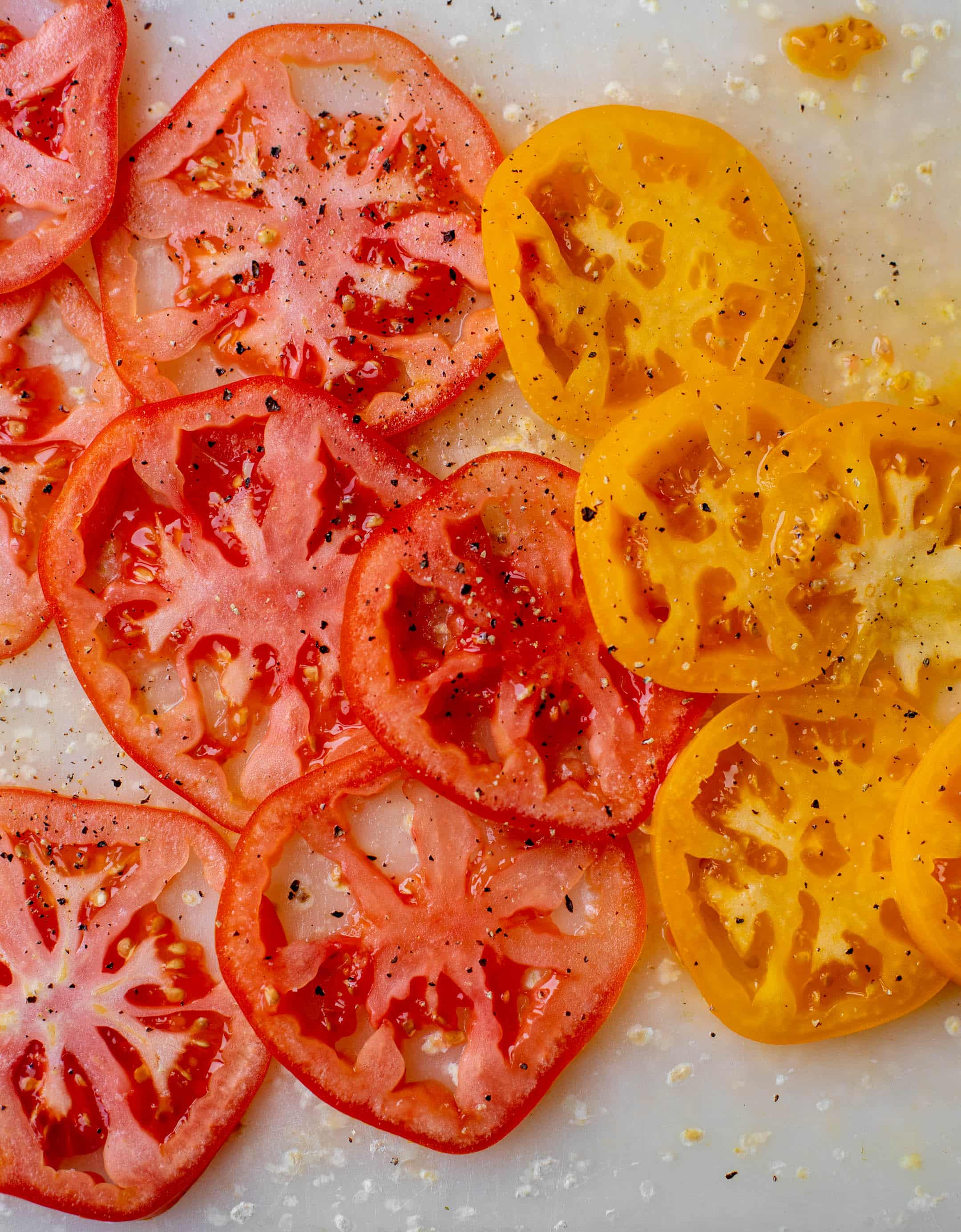 sliced tomatoes