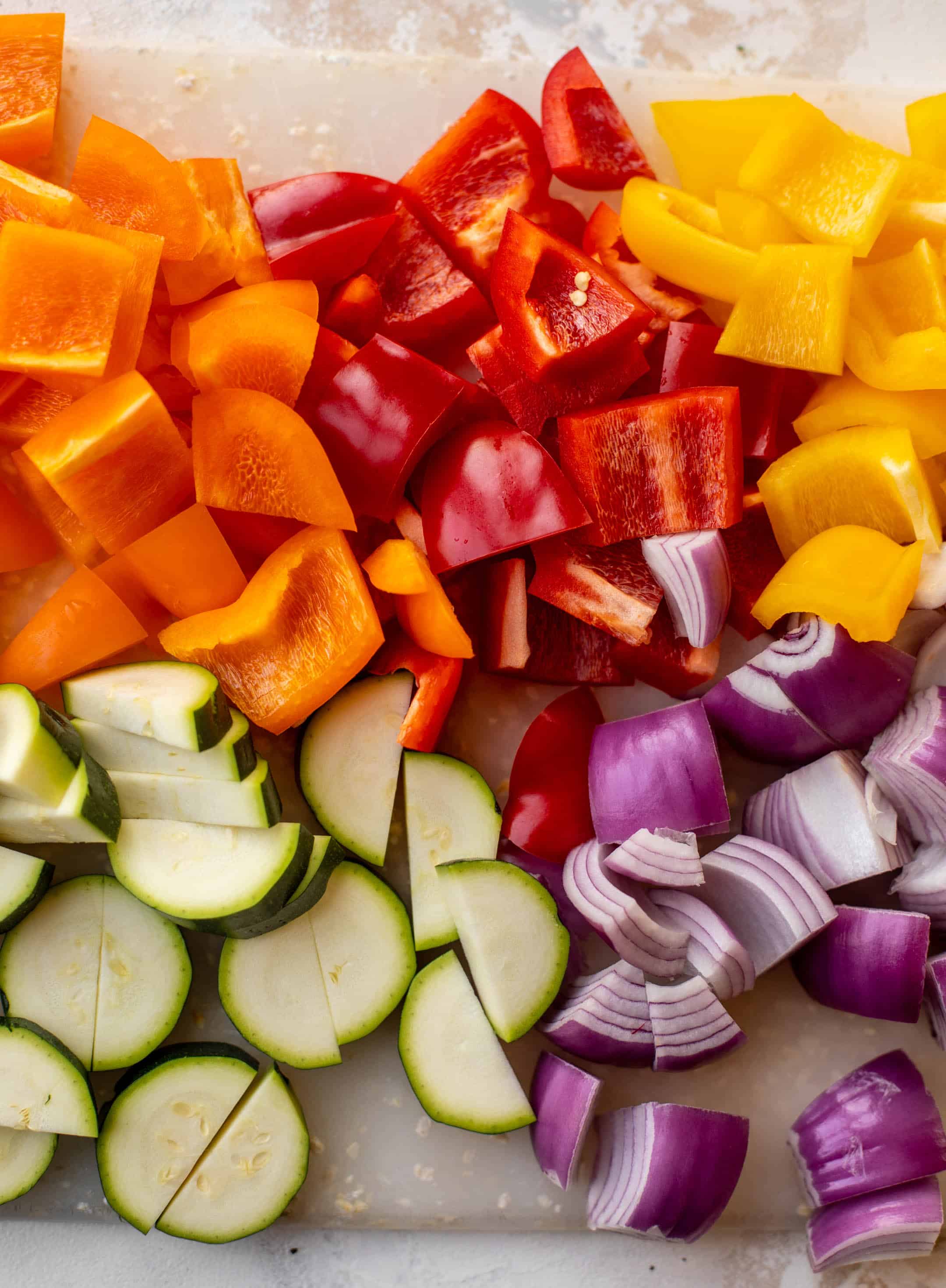 chopped vegetables