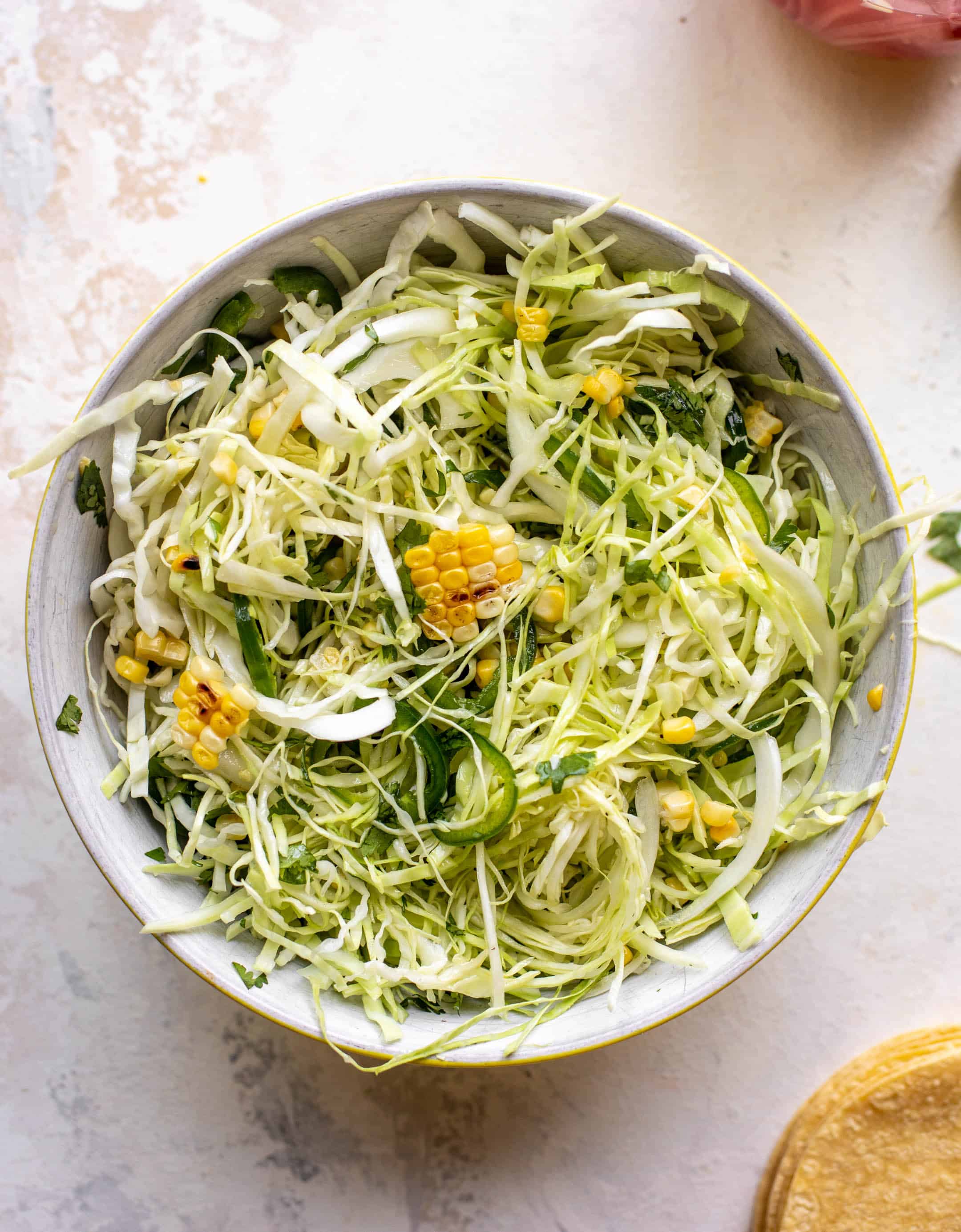 jalapeño corn slaw