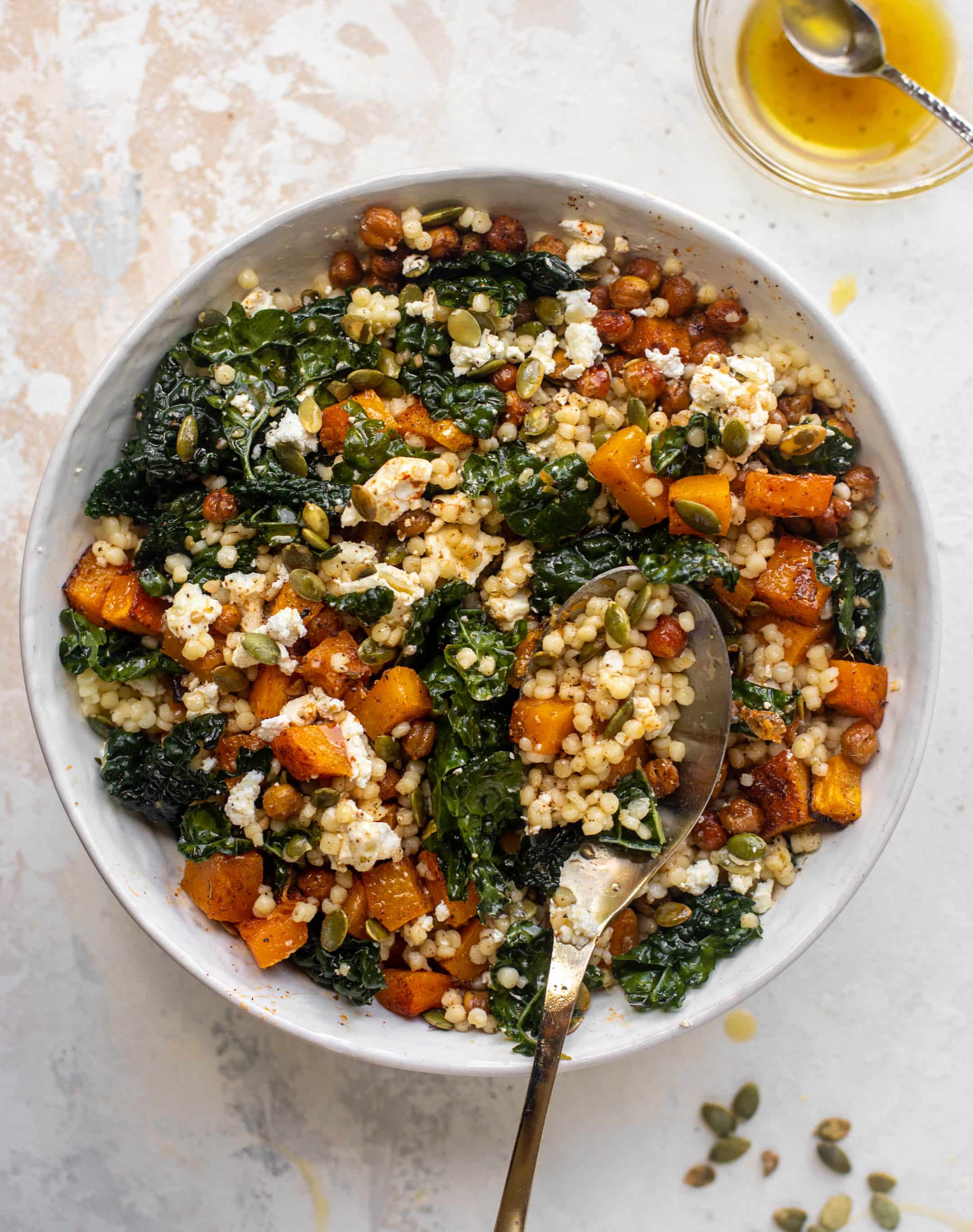 butternut couscous bowls with maple vinaigrette