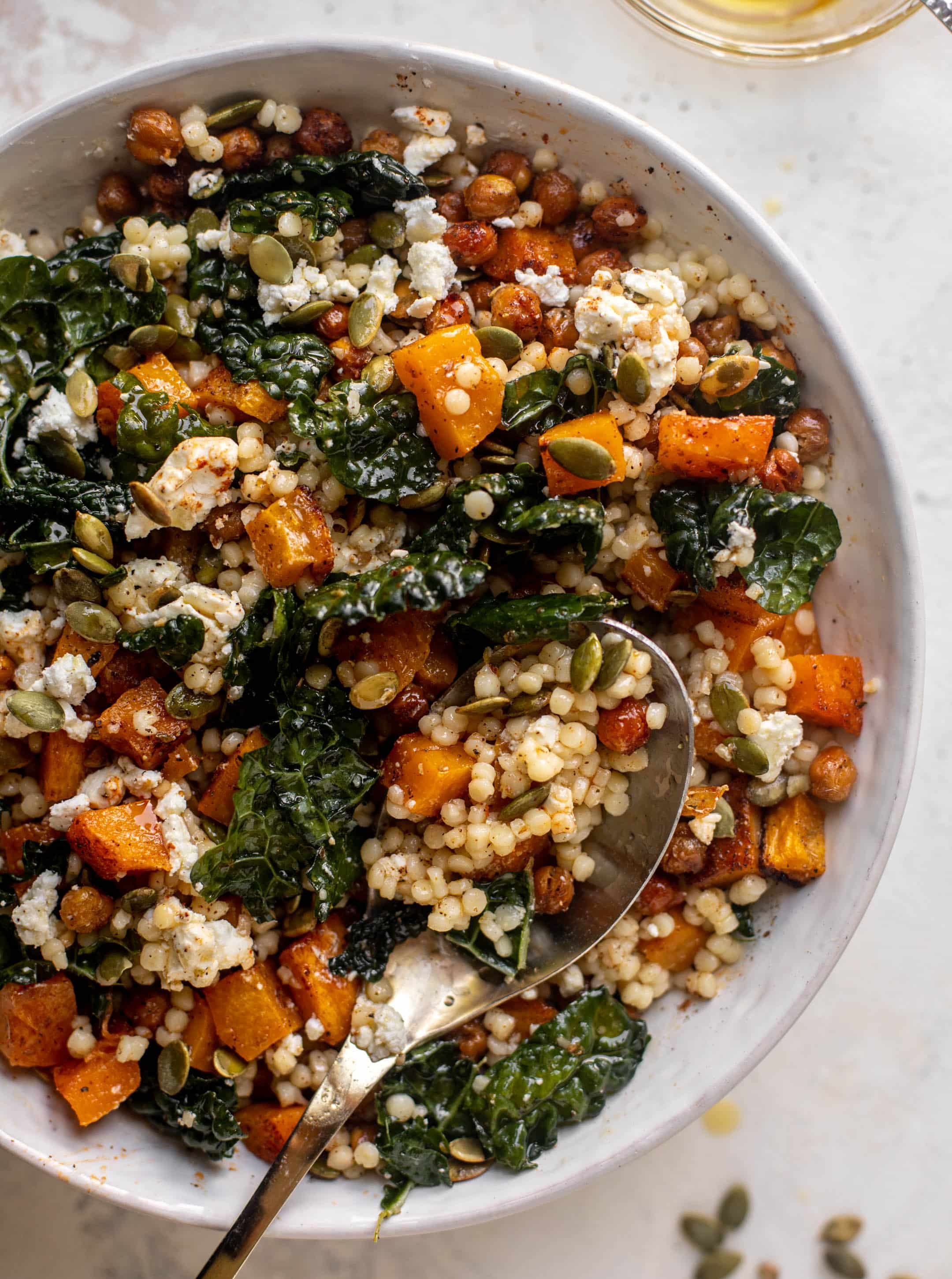 butternut couscous bowls with maple vinaigrette