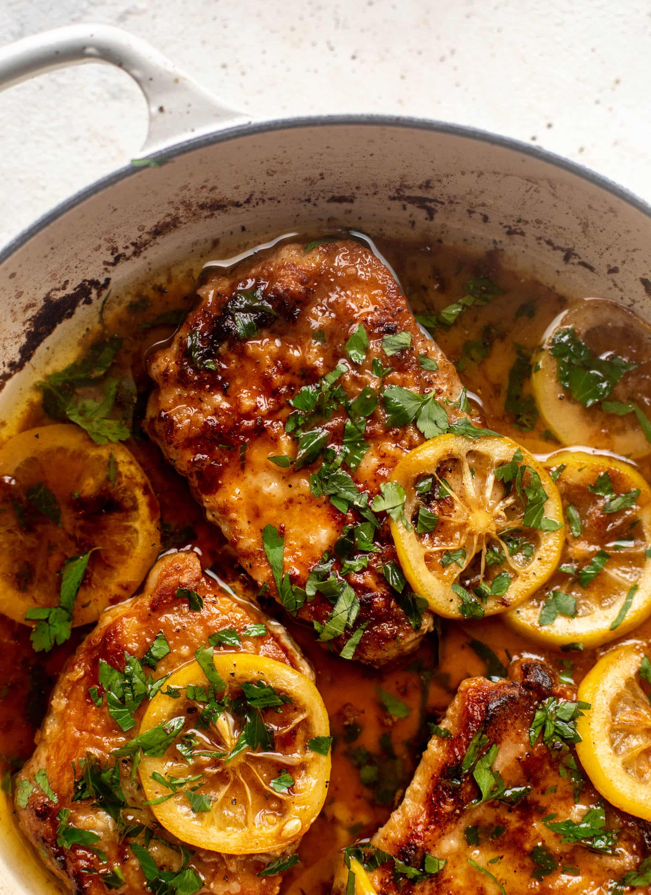 lemon butter pork chops