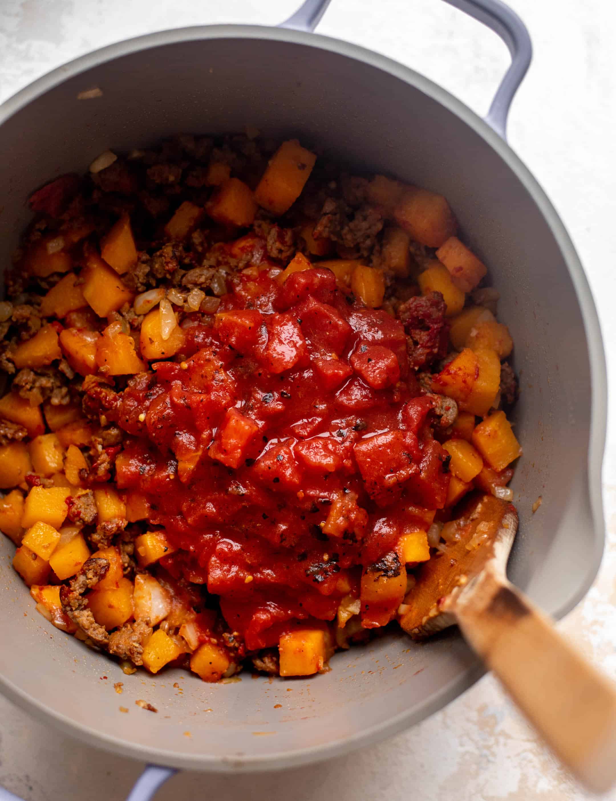butternut squash sausage tortellini soup