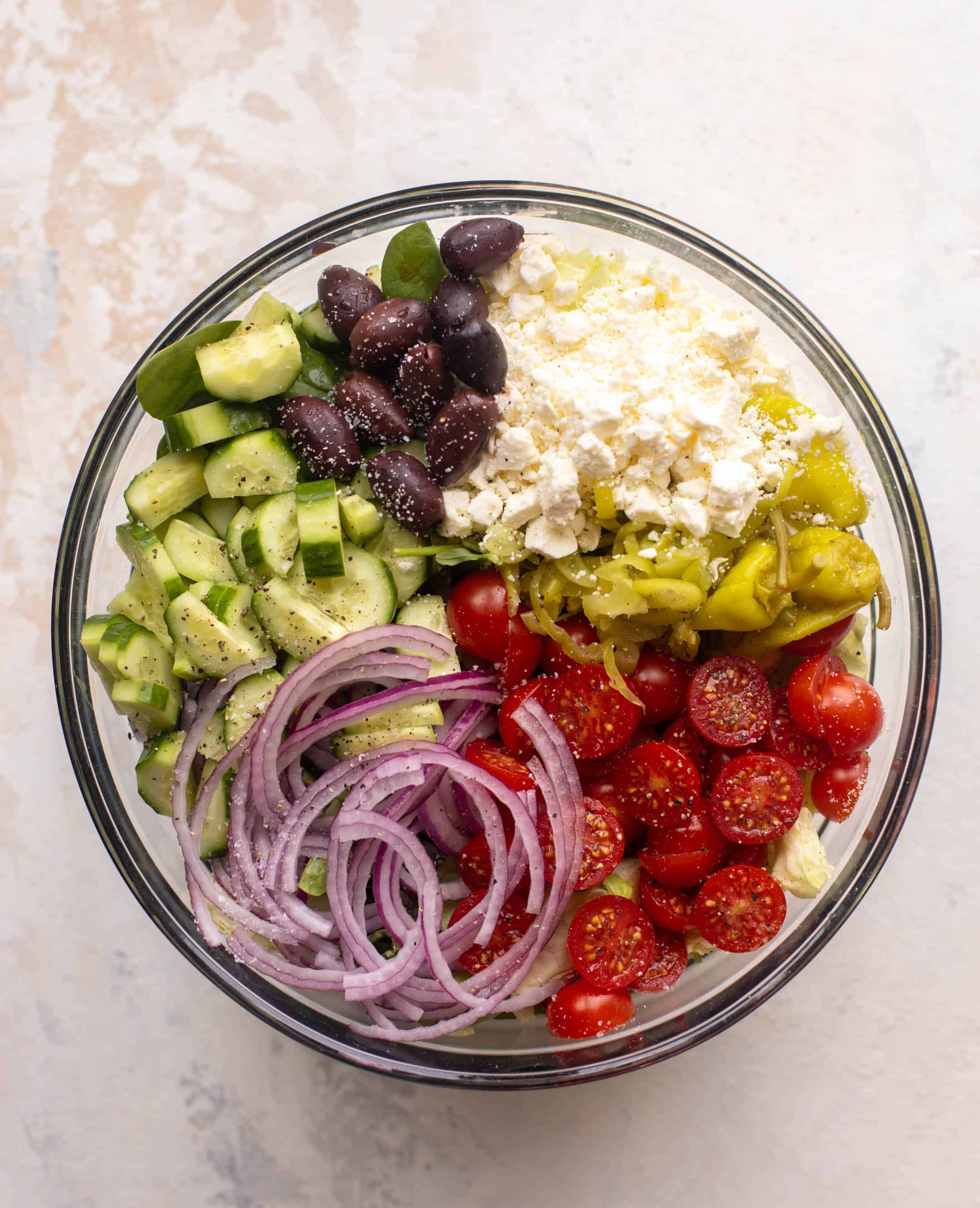 crispy chicken mediterranean salad
