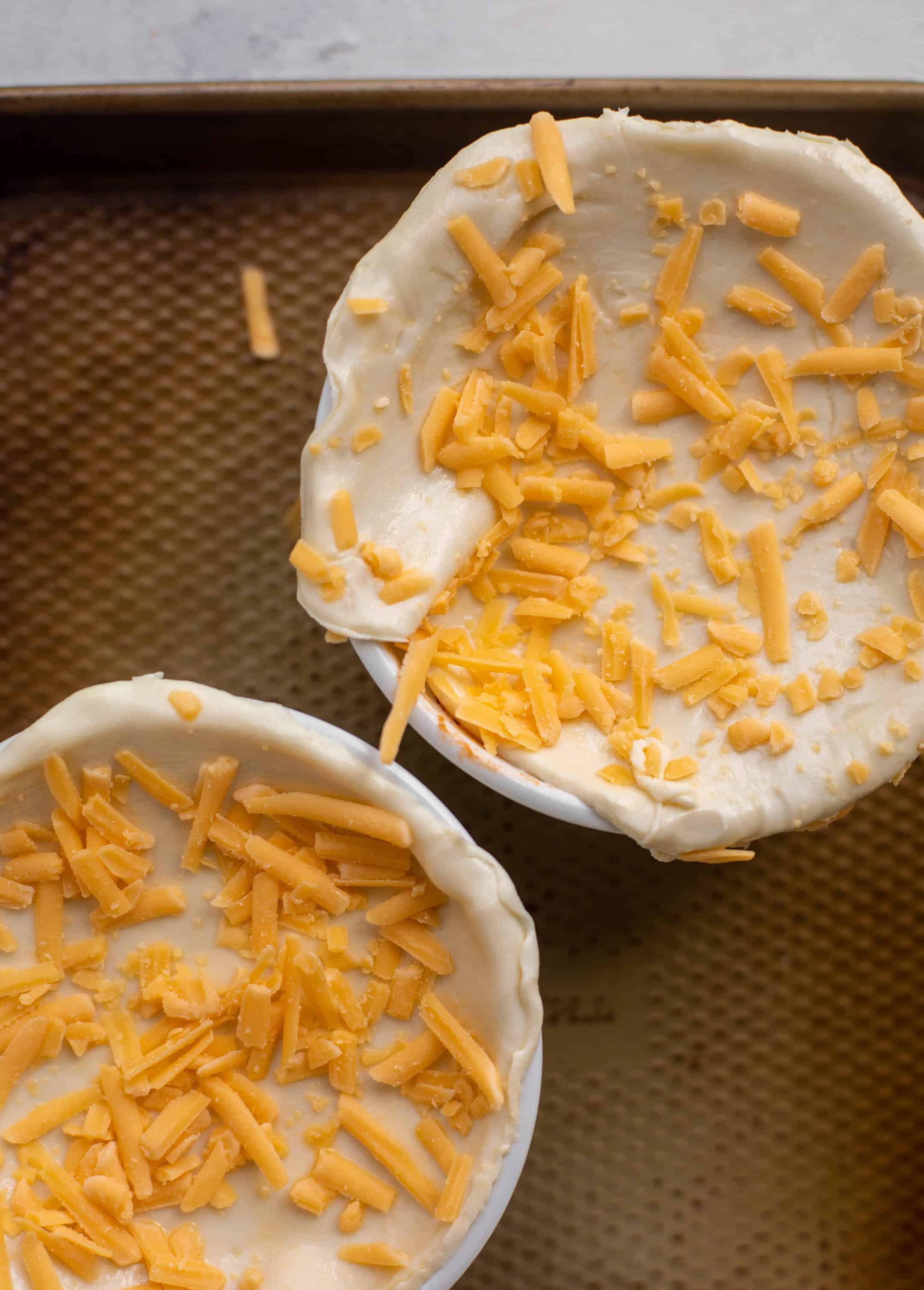 tomato soup pot pies with cheddar puff pastry