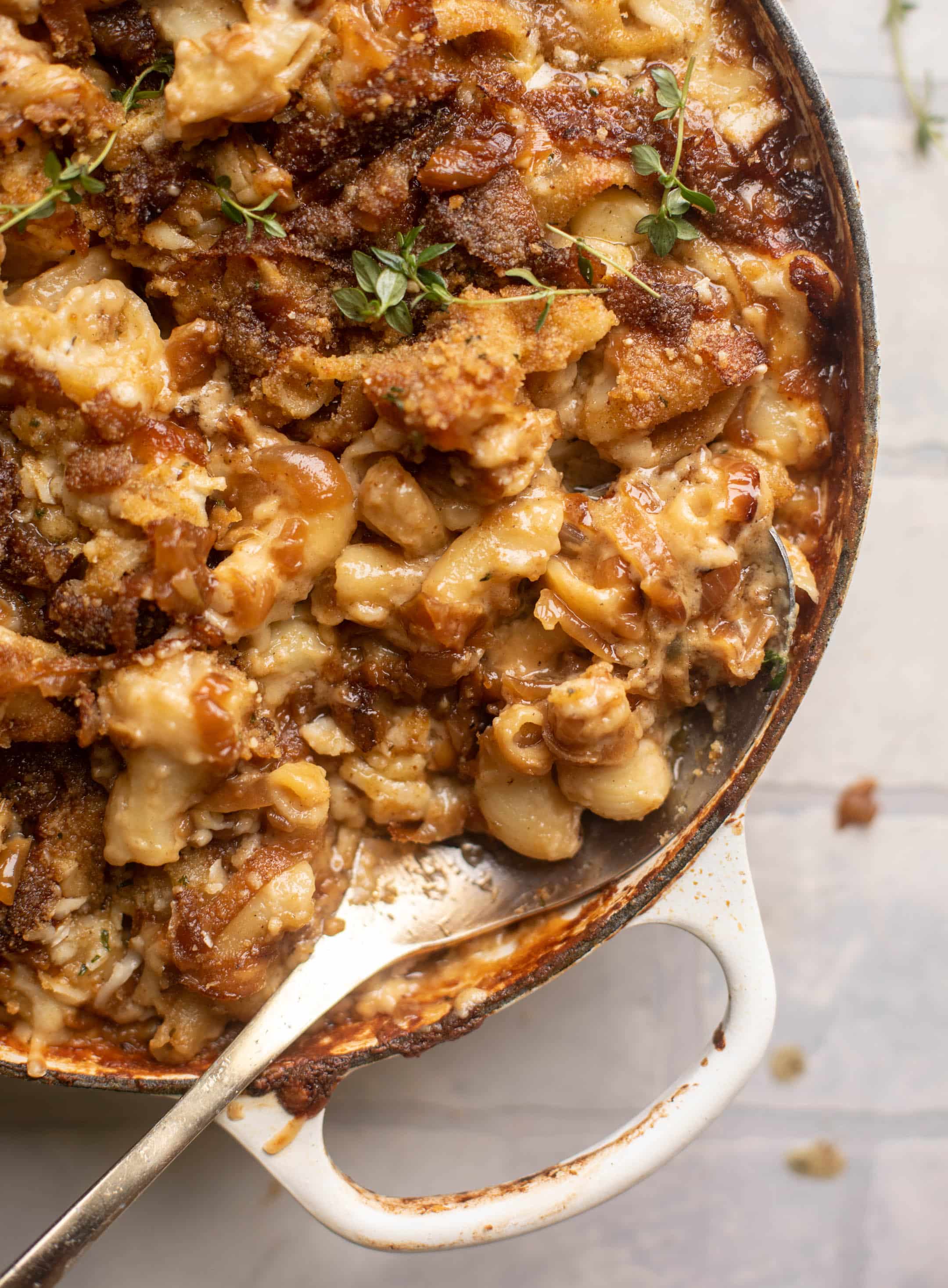 french onion mac and cheese